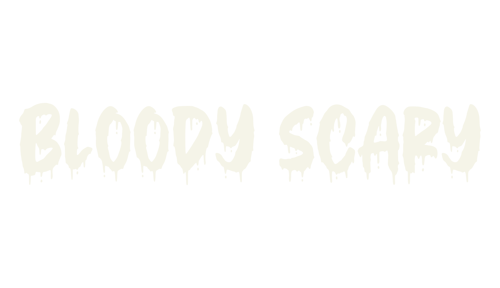 Bloody Scary, fashion script font preview