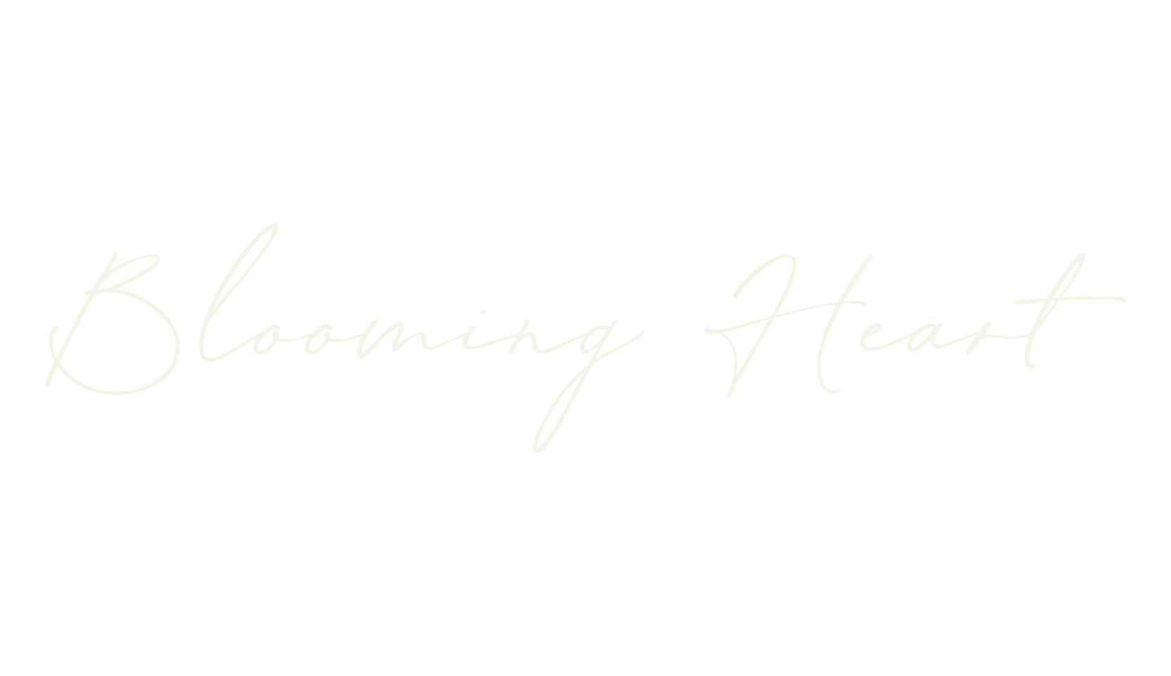 Blooming Heart, handwriting font preview