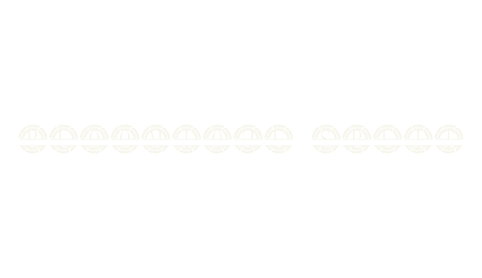 Bloomique Split, monogram font preview