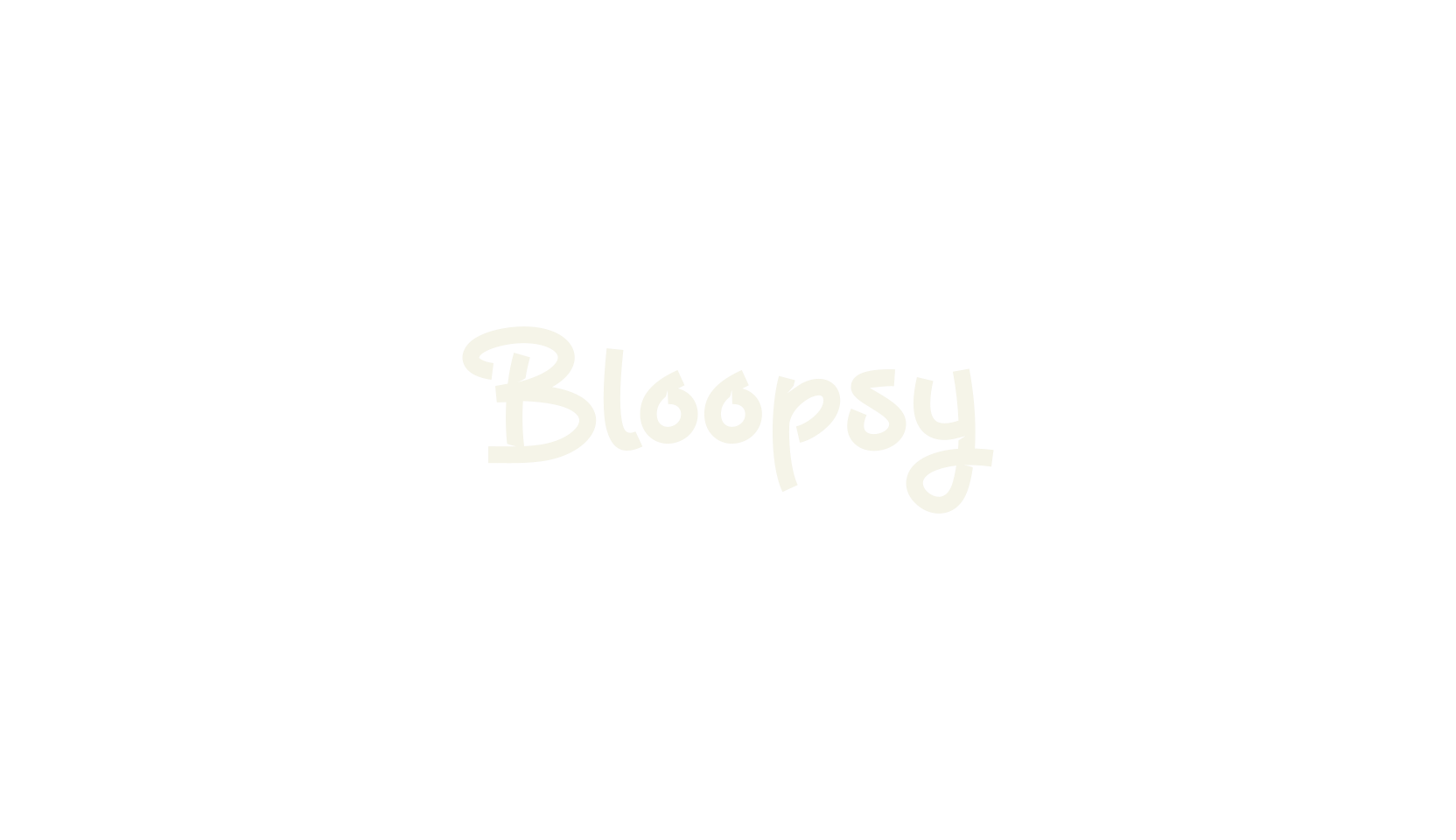 Bloopsy, cartoon font preview