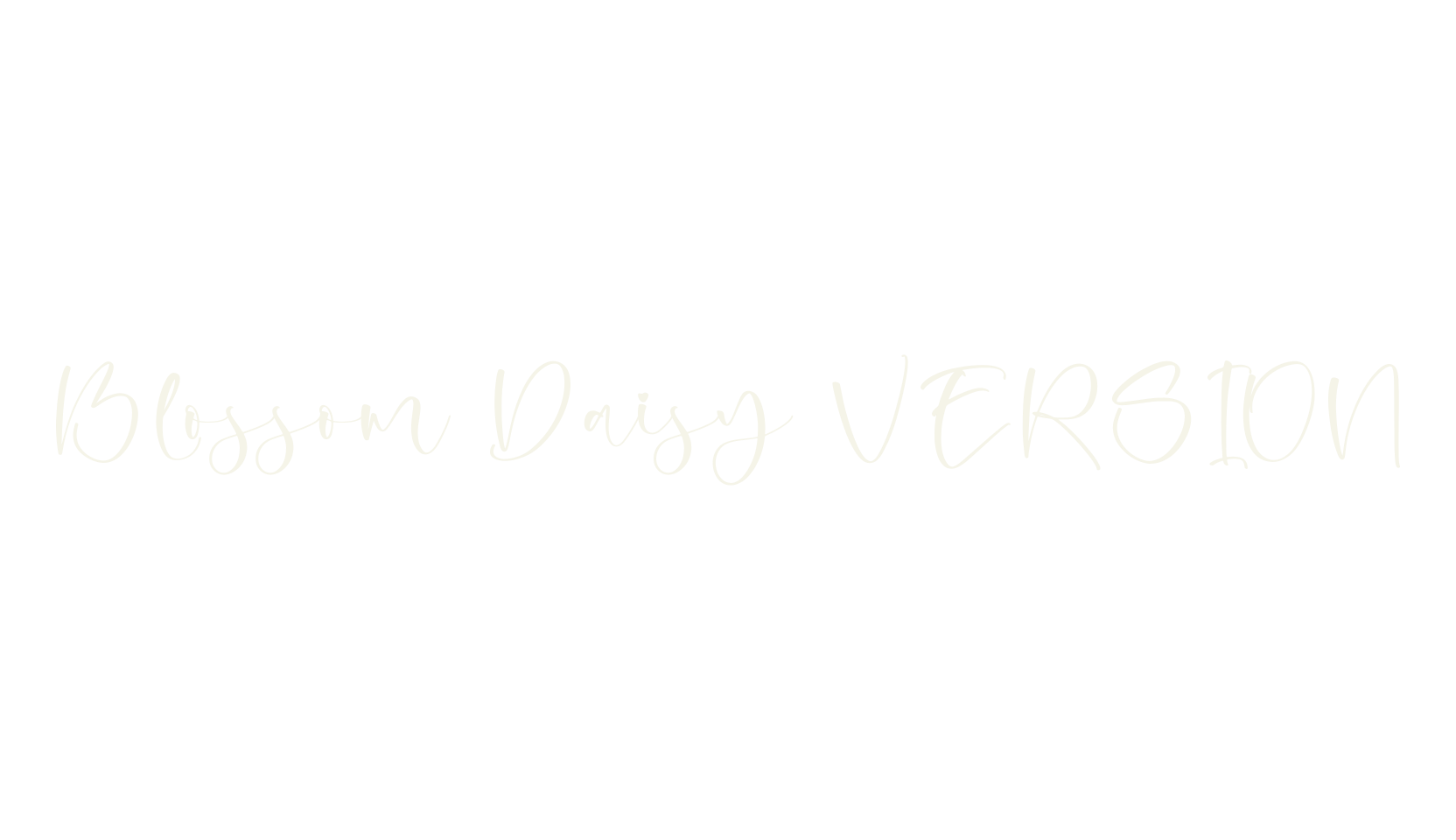 Blossom Daisy VERSION, script font preview