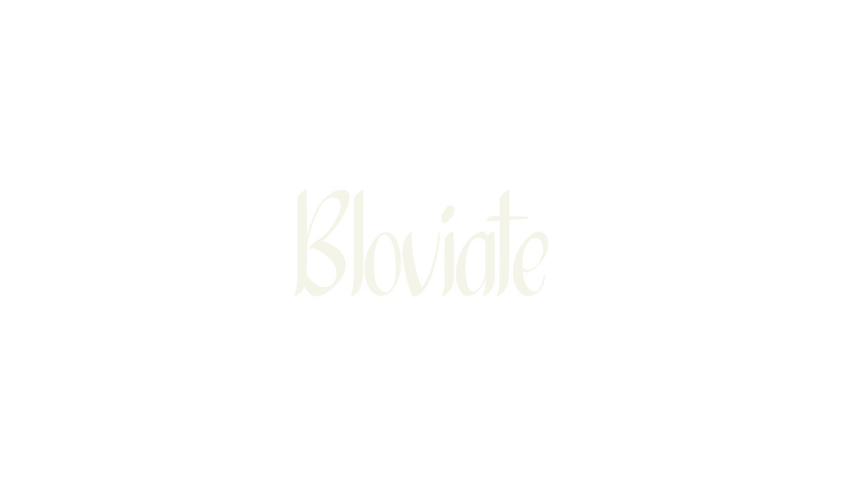 Bloviate, lettering font preview