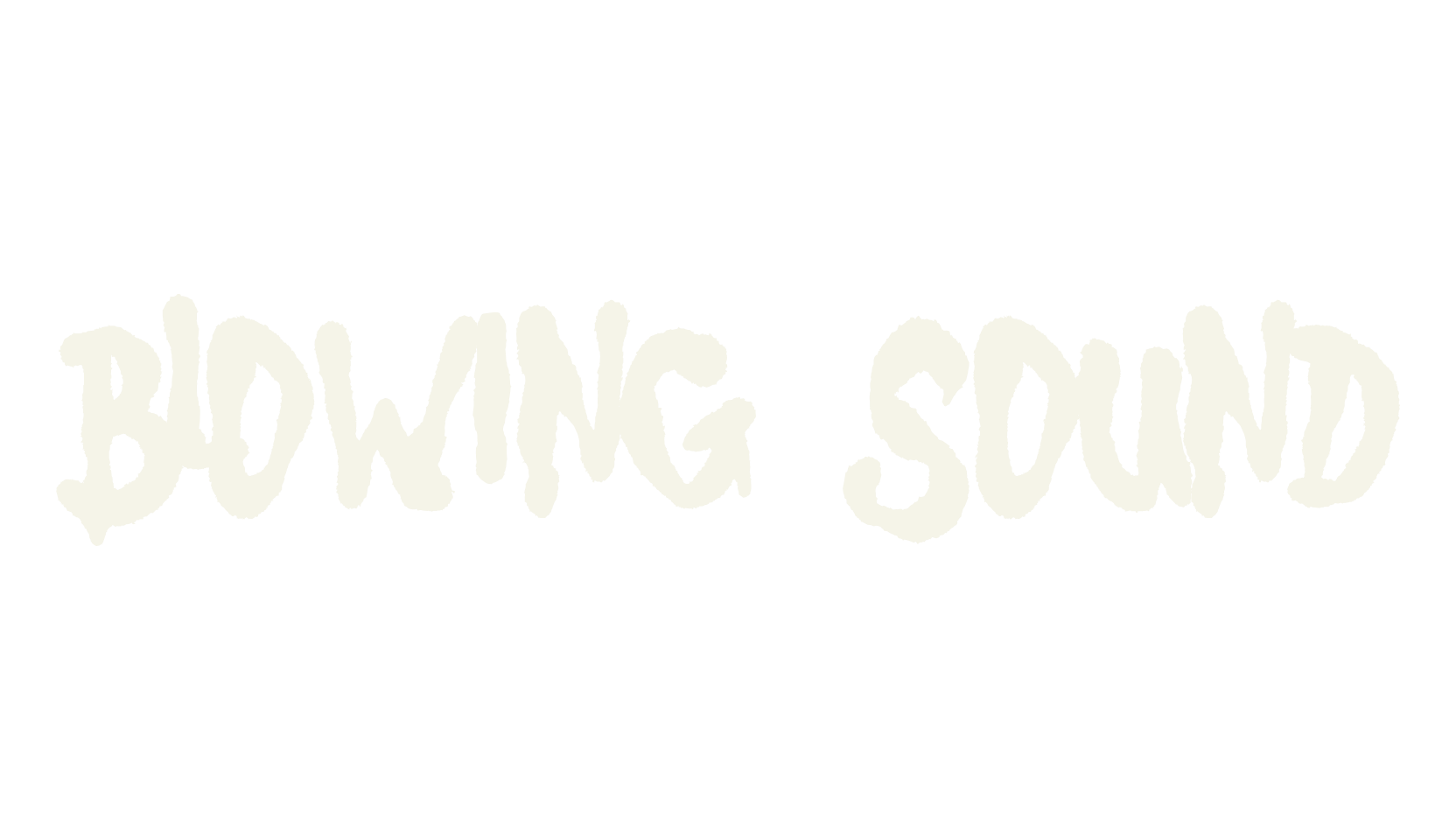 Blowing sound, cursive font preview