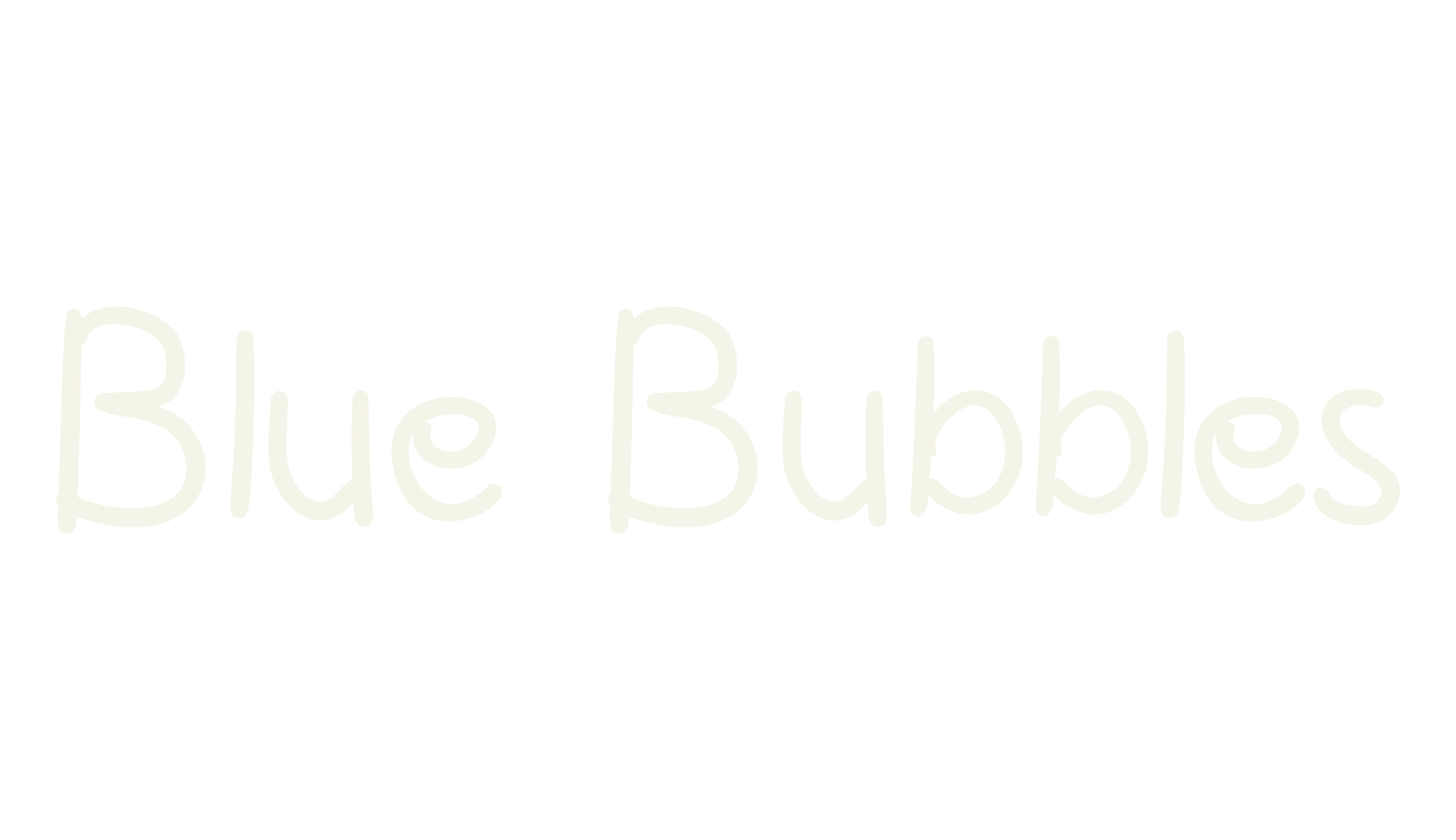 Blue Bubbles, handwriting font preview