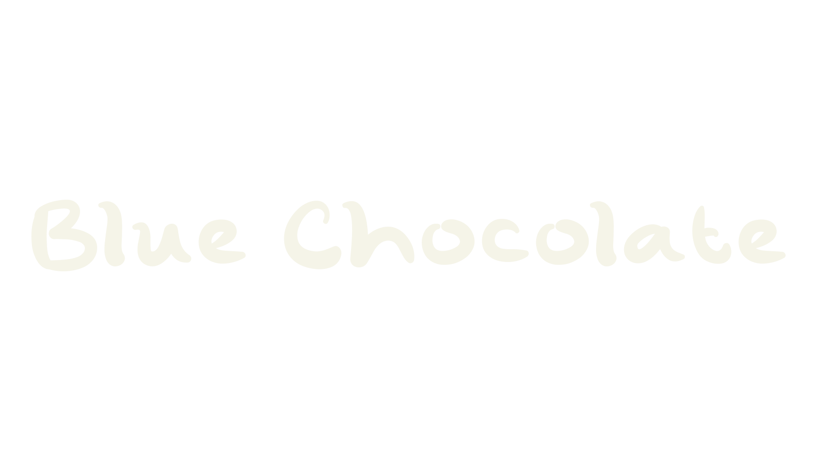 Blue Chocolate, lettering font preview
