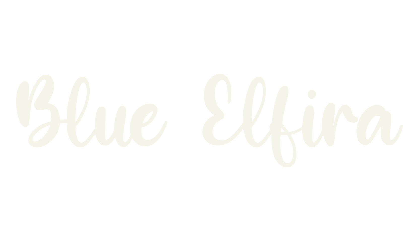 Blue Elfira, lettering font preview