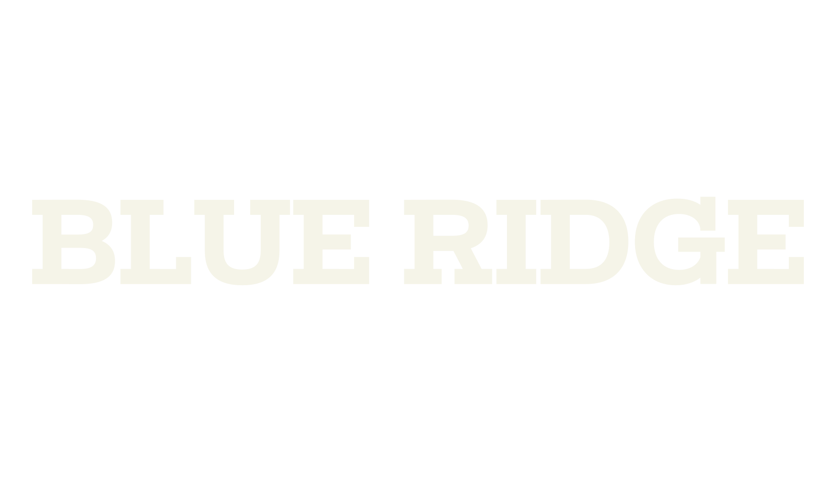 BLUE RIDGE, cool font preview