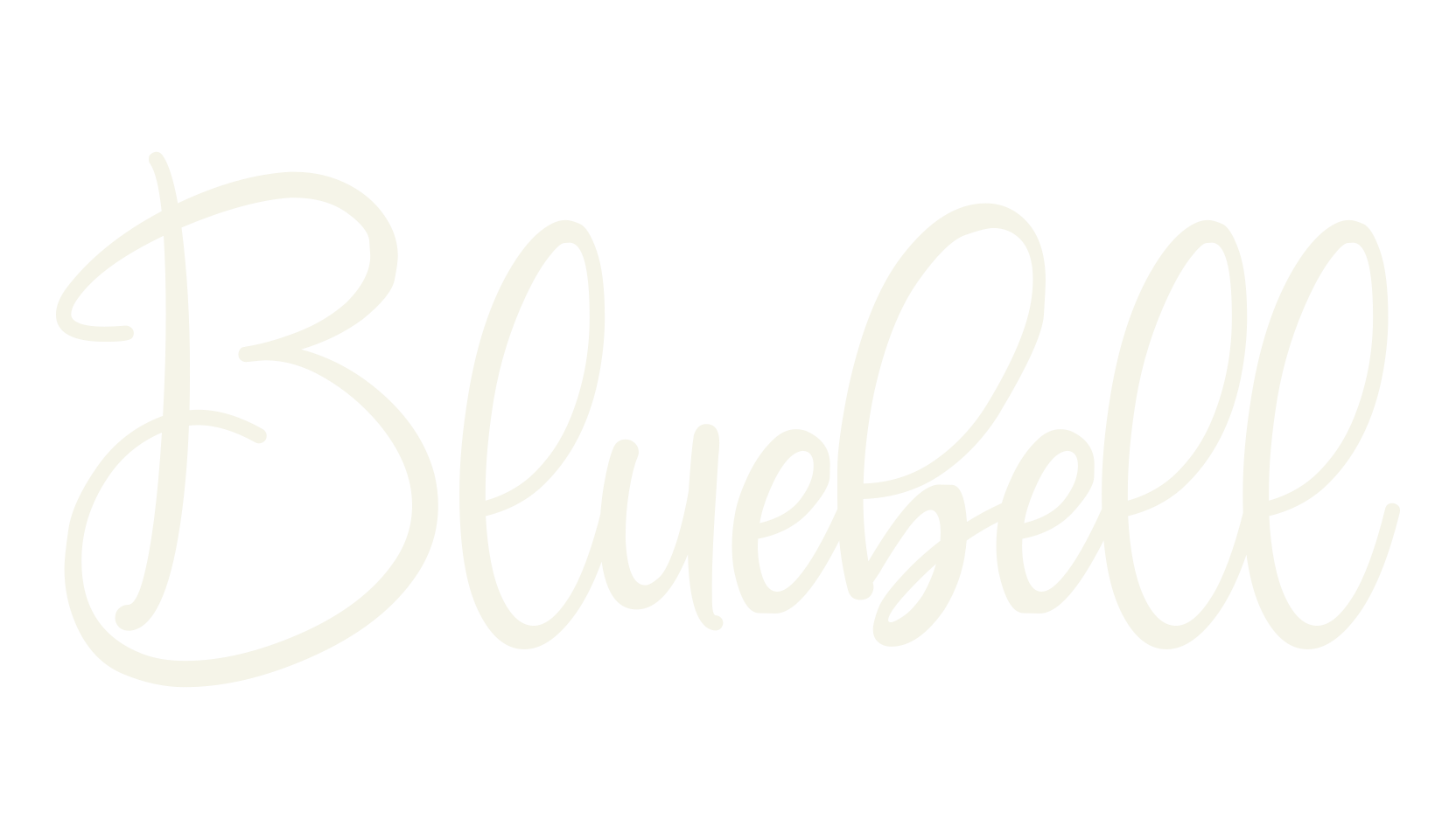 Bluebell, calligraphy font preview