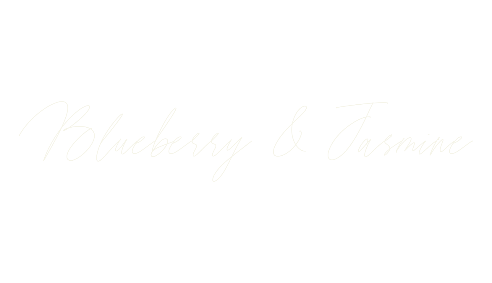 Blueberry & Jasmine, cursive font preview