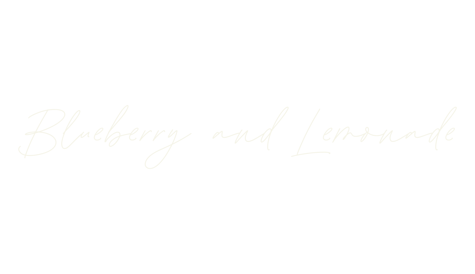 Blueberry and Lemonade, handwriting font preview