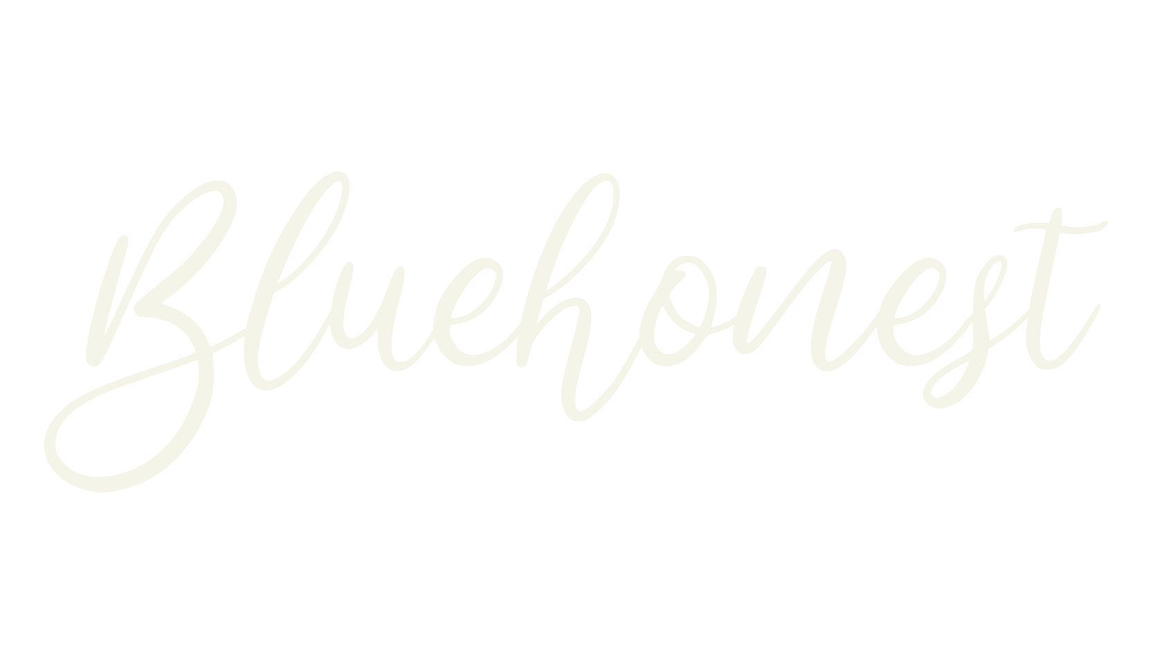 Bluehonest, script font preview