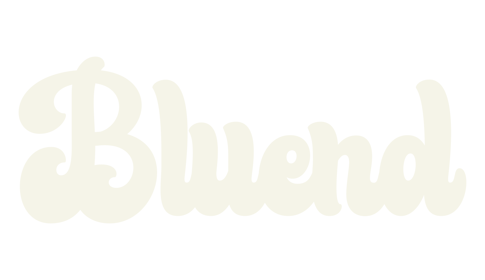 Bluend, retro font preview