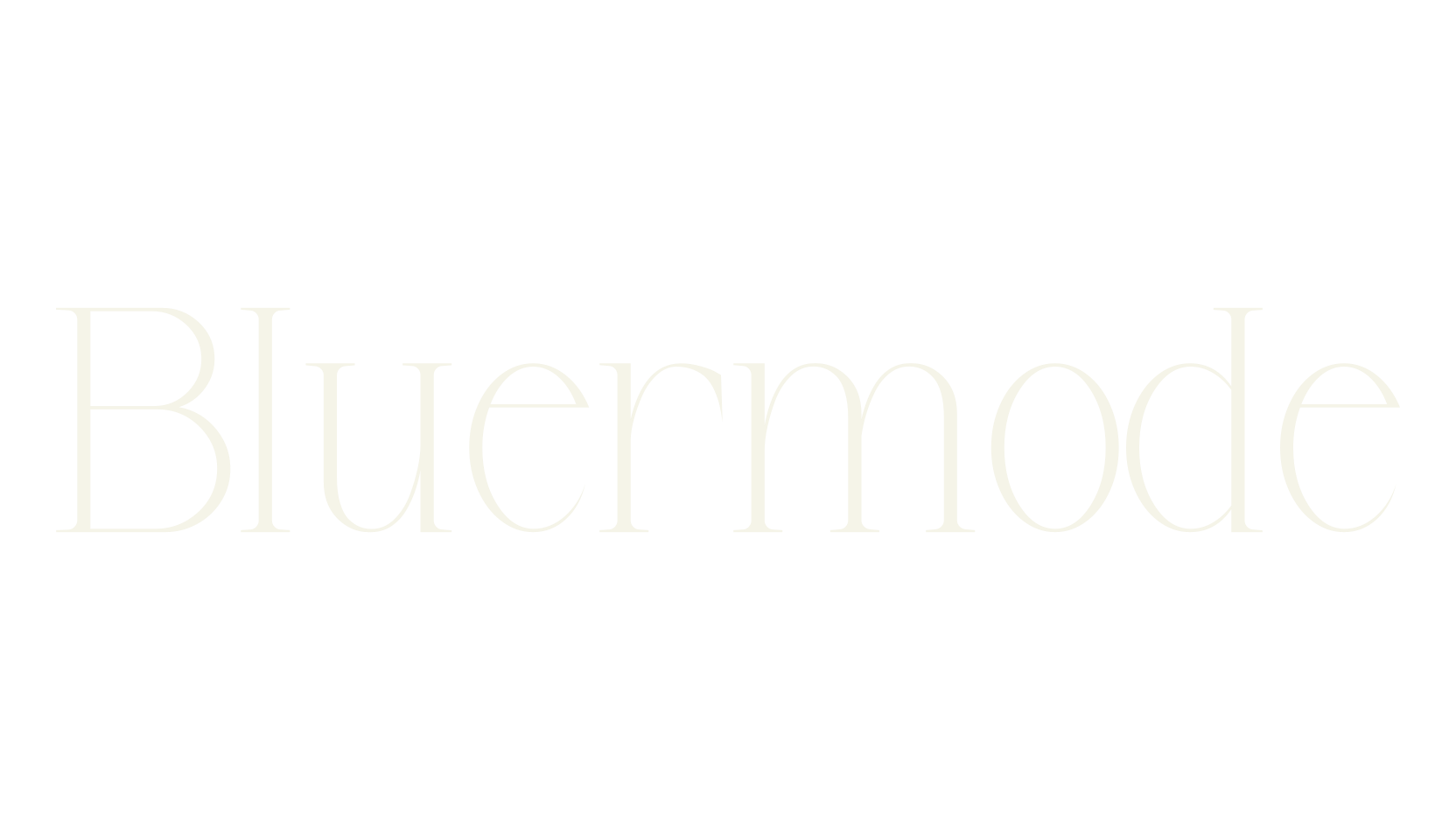 Bluermode, design font preview