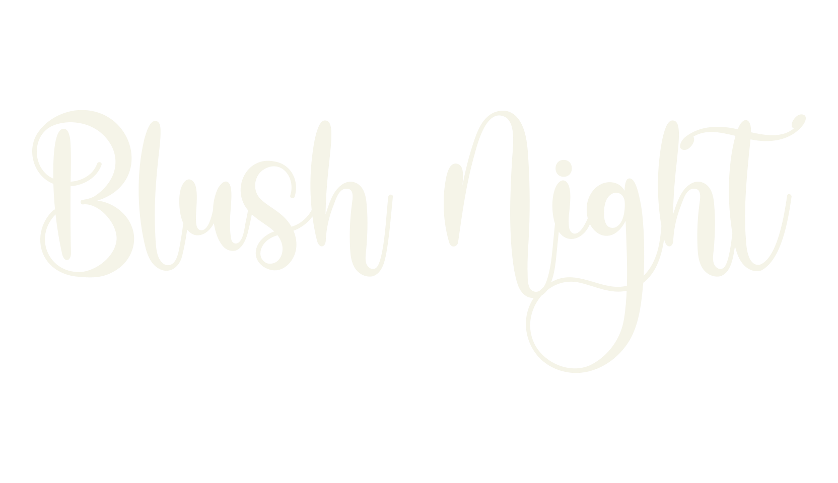 Blush Night, tail font preview