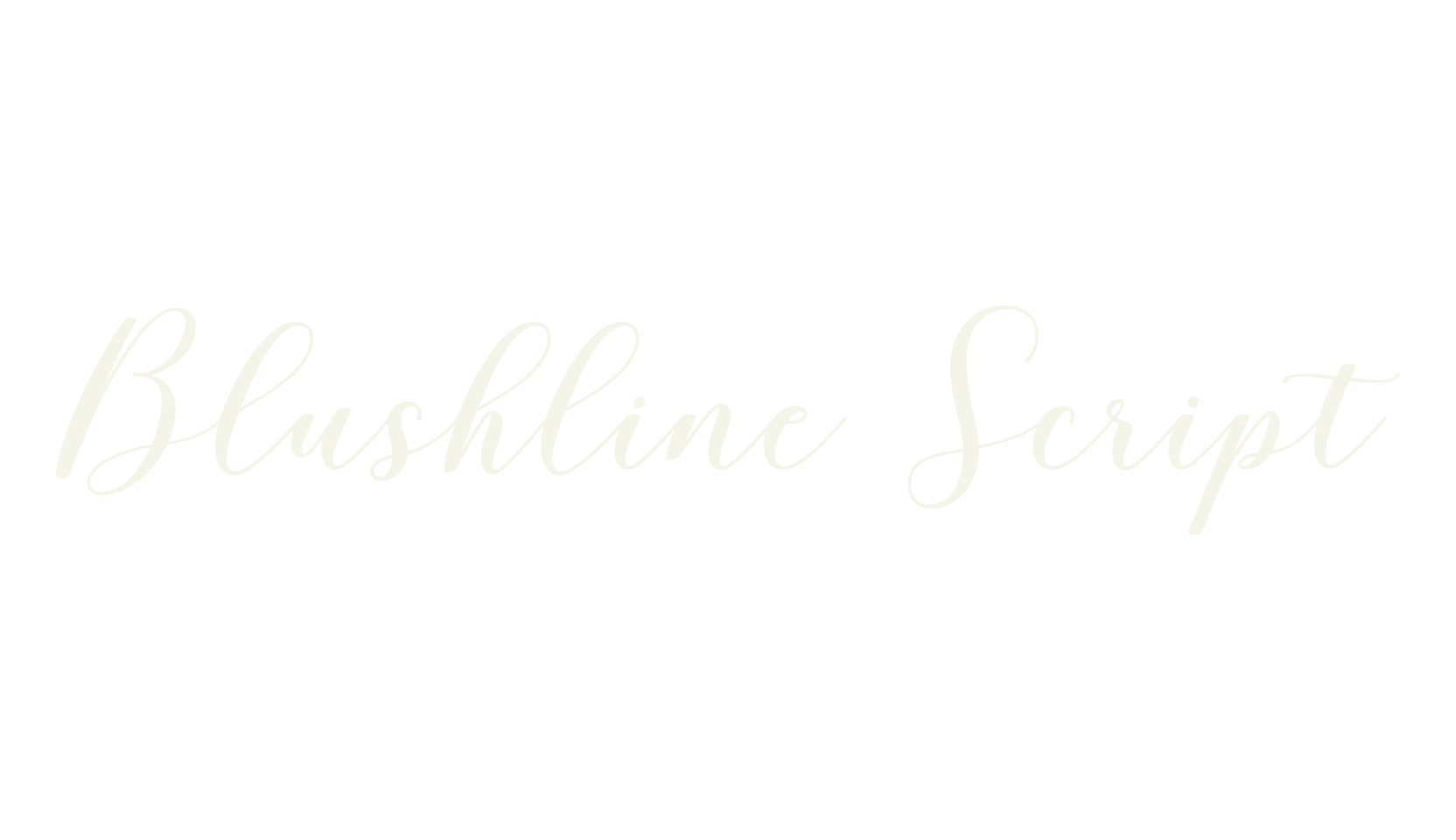Blushline Script, wedding font preview