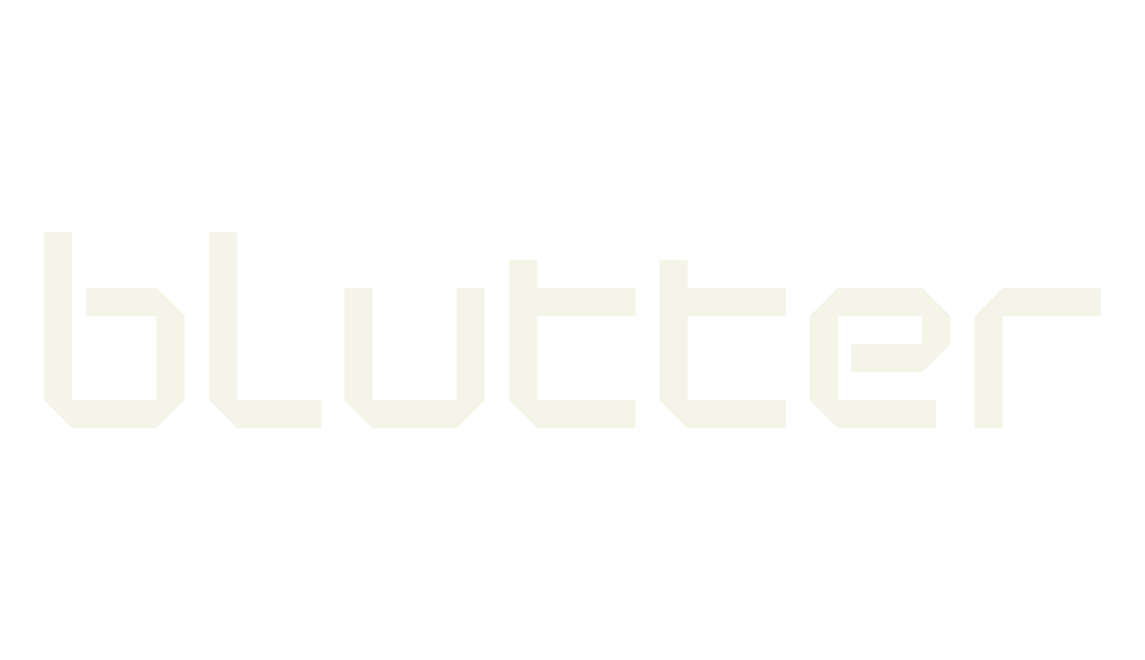 Blutter, square font preview