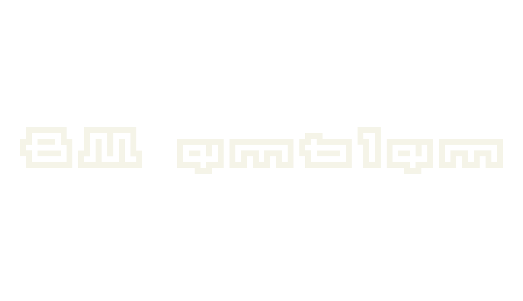 BM emblem, pixel font preview