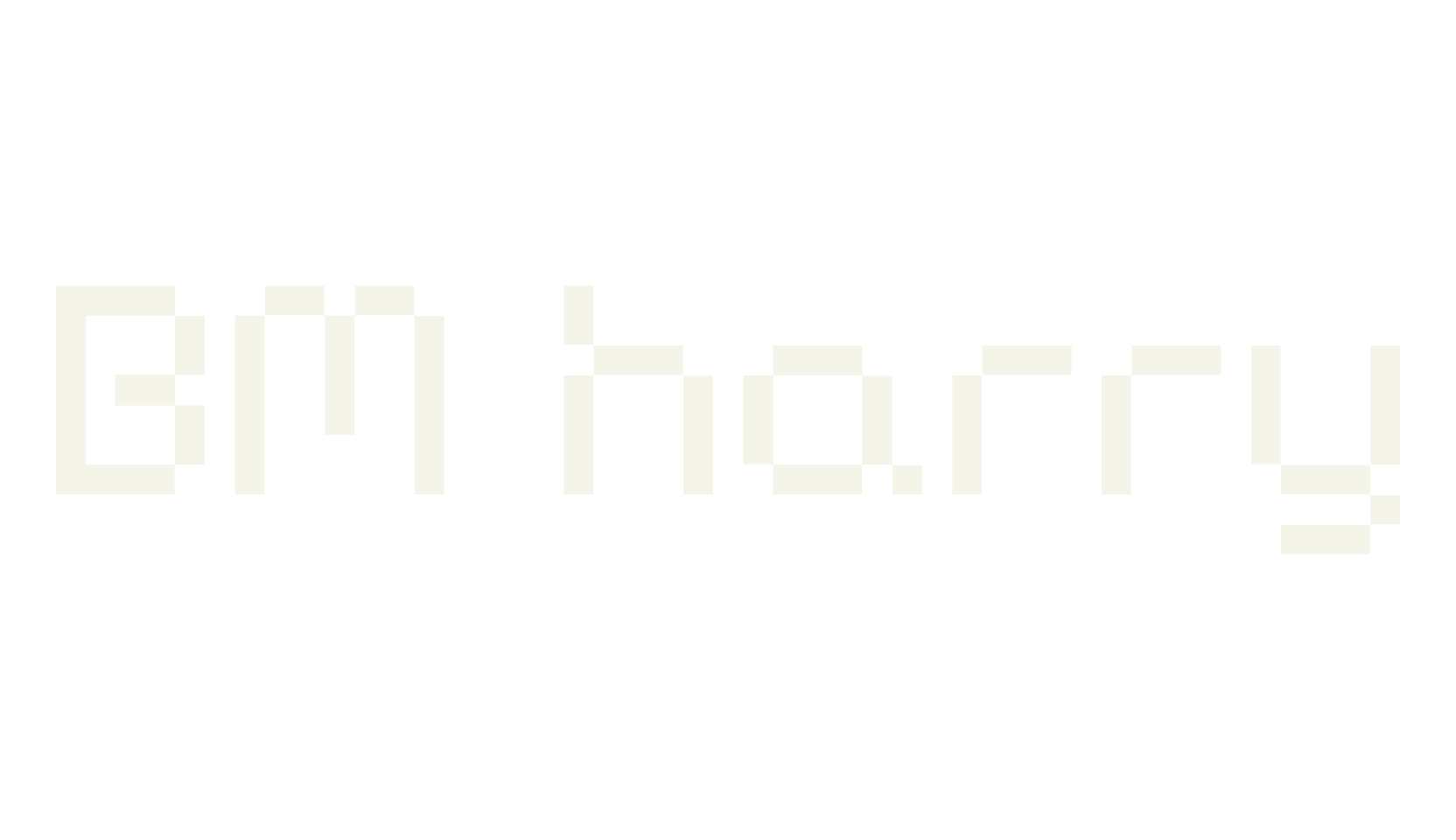 BM harry, pixel font preview