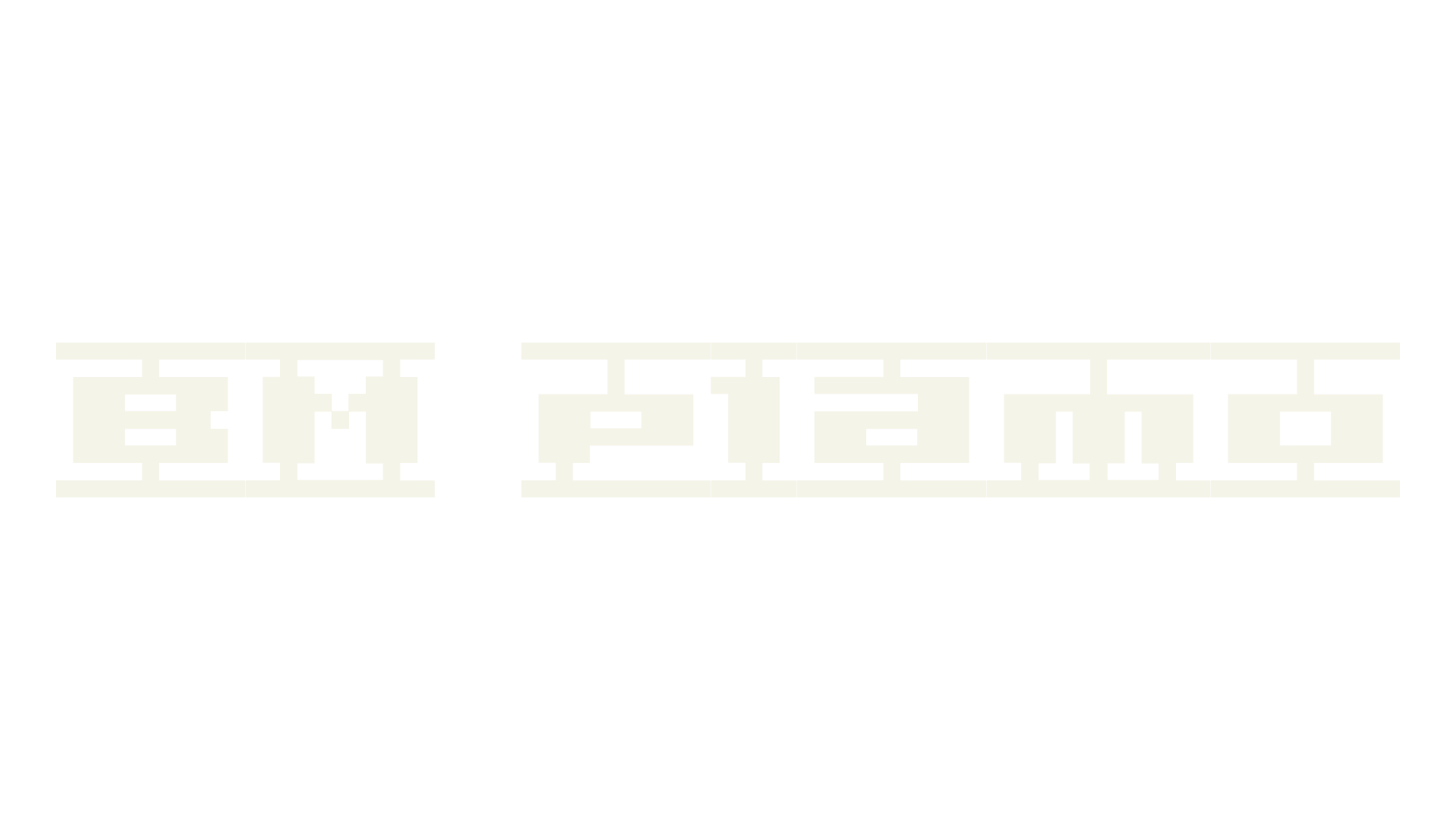 BM plamo, pixel font preview