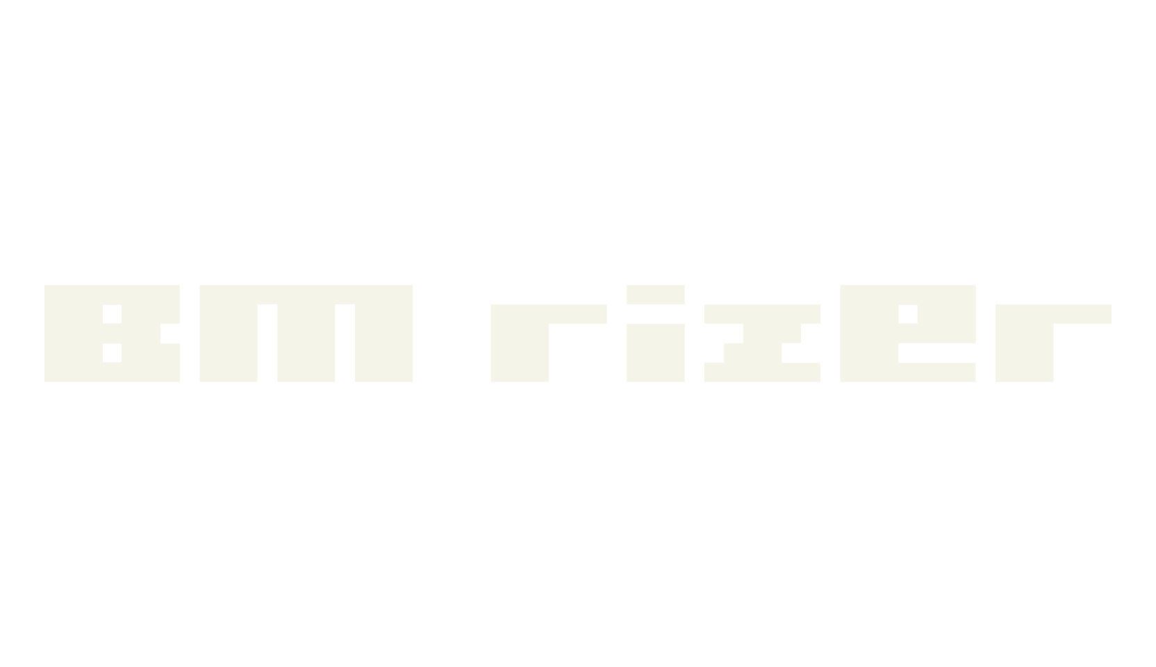 BM rizer, pixel font preview