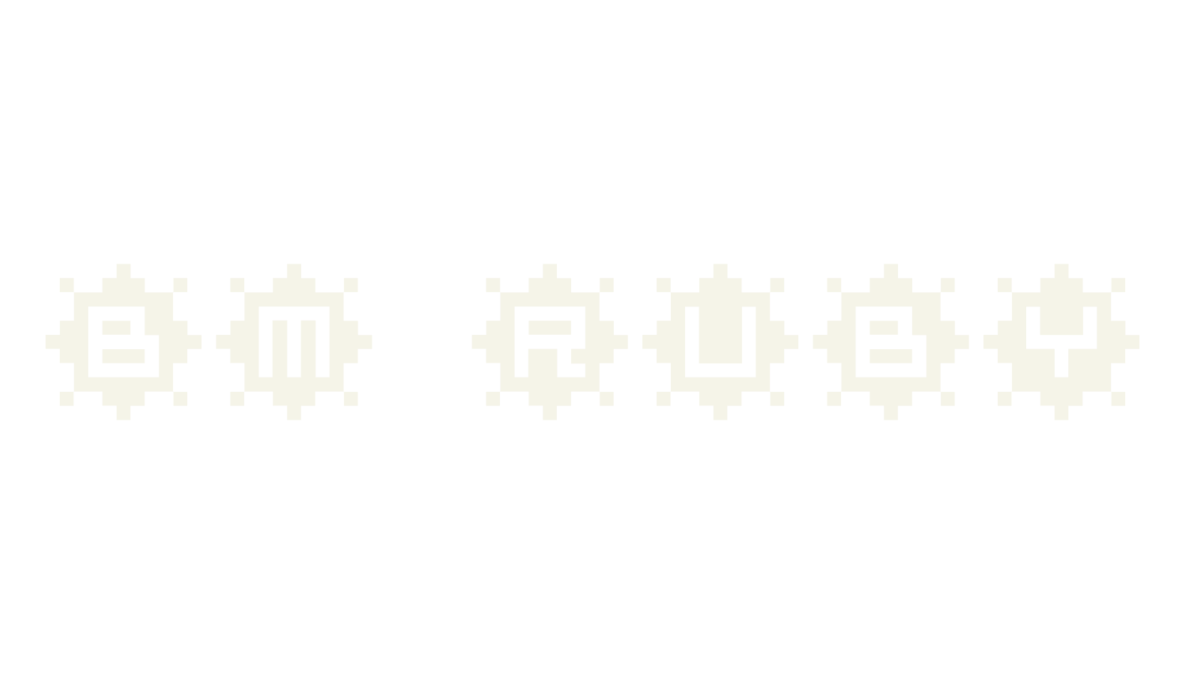 BM ruby, pixel font preview