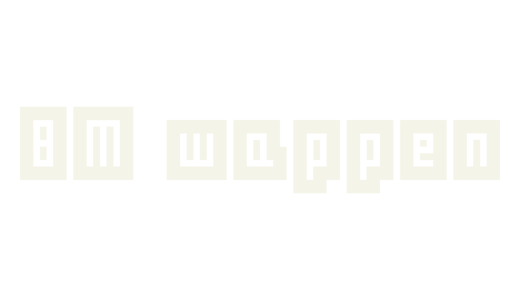 BM wappen, pixel font preview