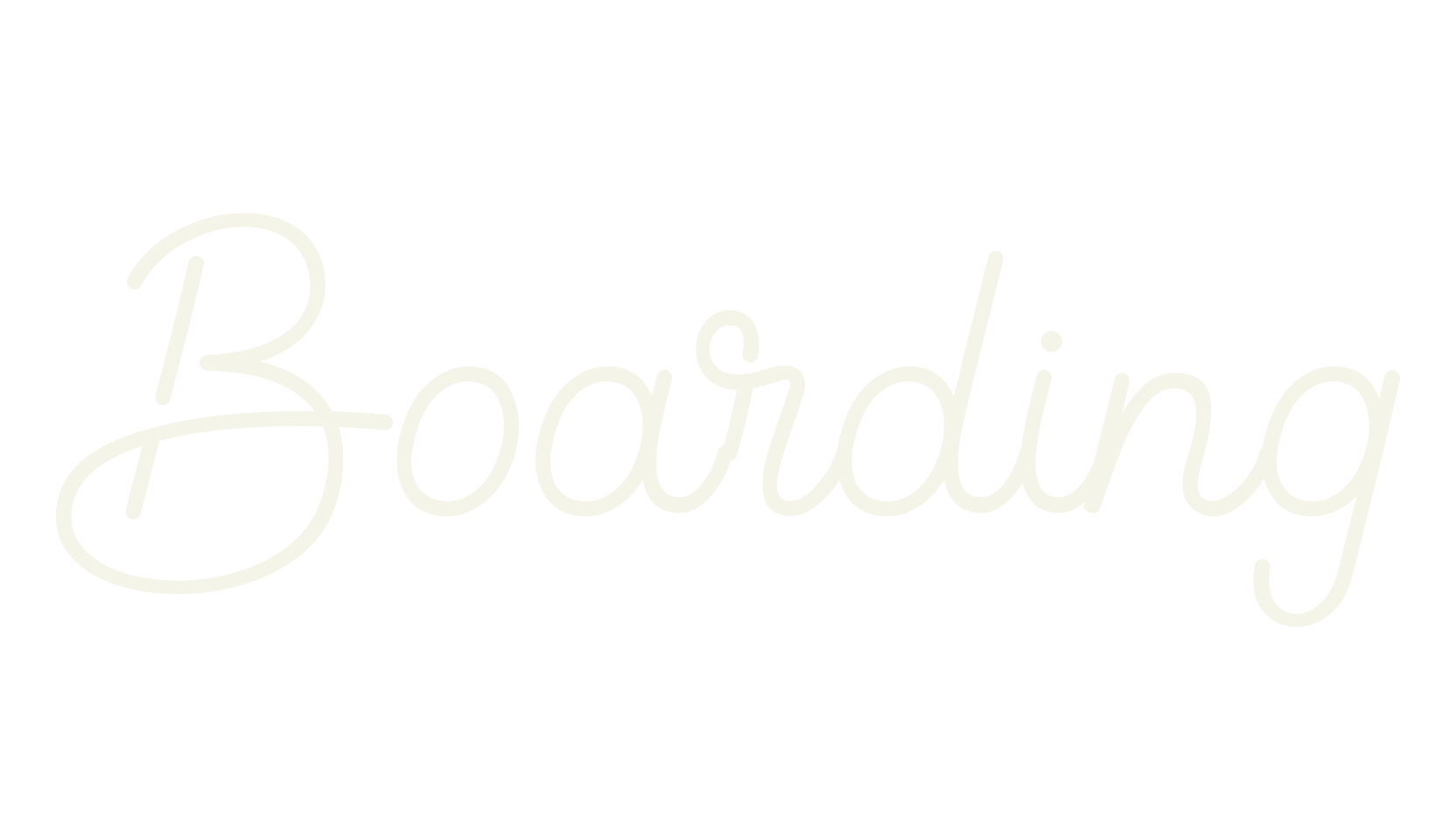Boarding, hand drawn font preview
