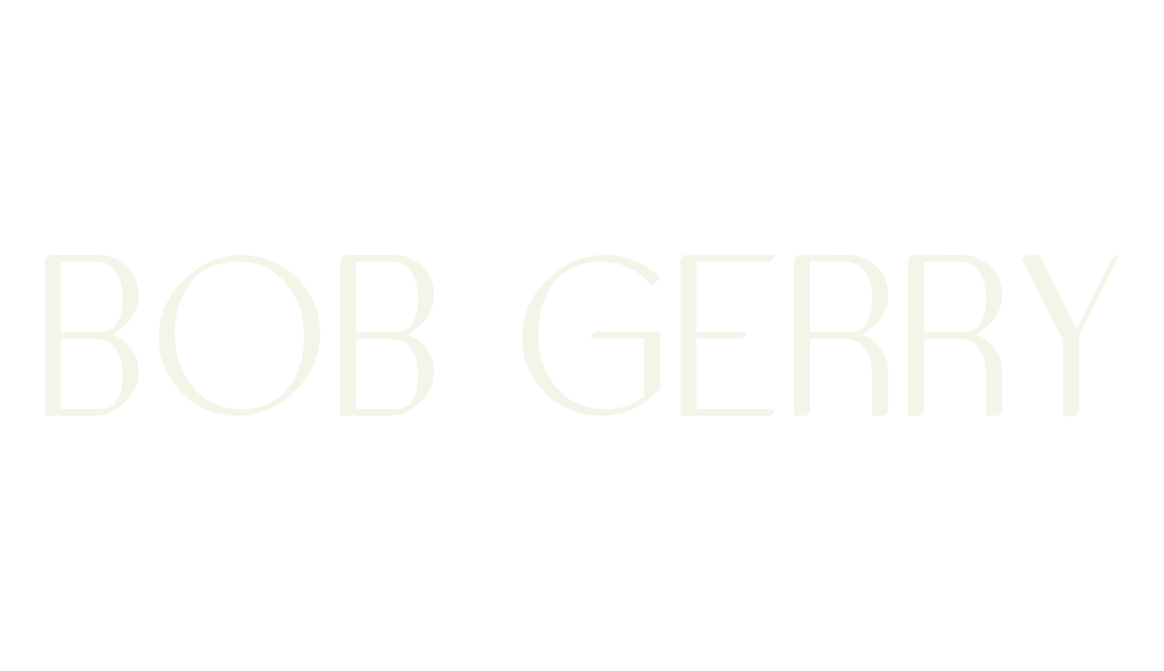 Bob Gerry, bold font preview