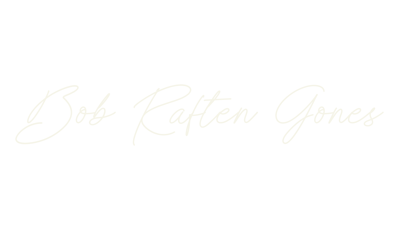 Bob Raften Gones, script font preview
