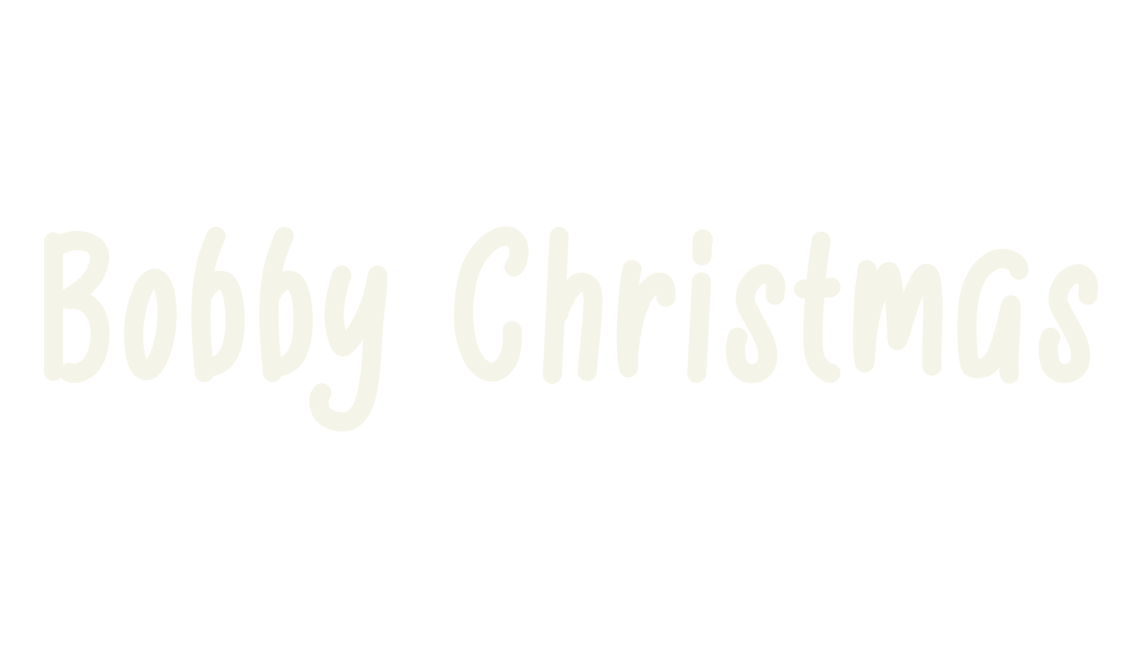Bobby Christmas, cute font preview