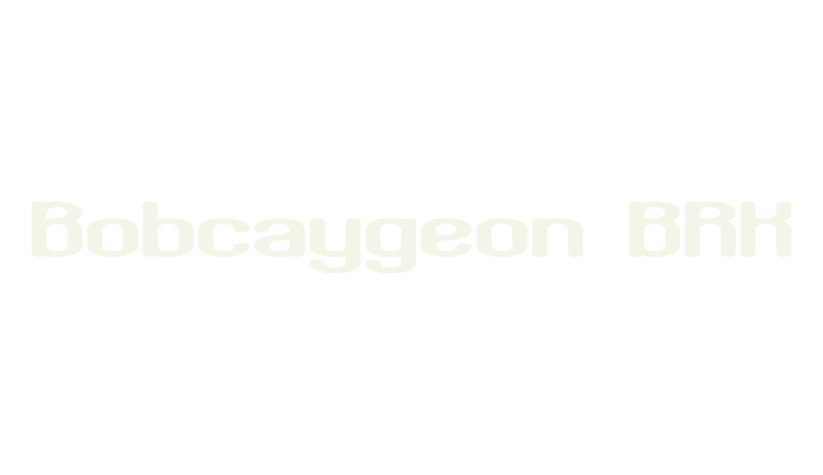 Bobcaygeon BRK, display font preview