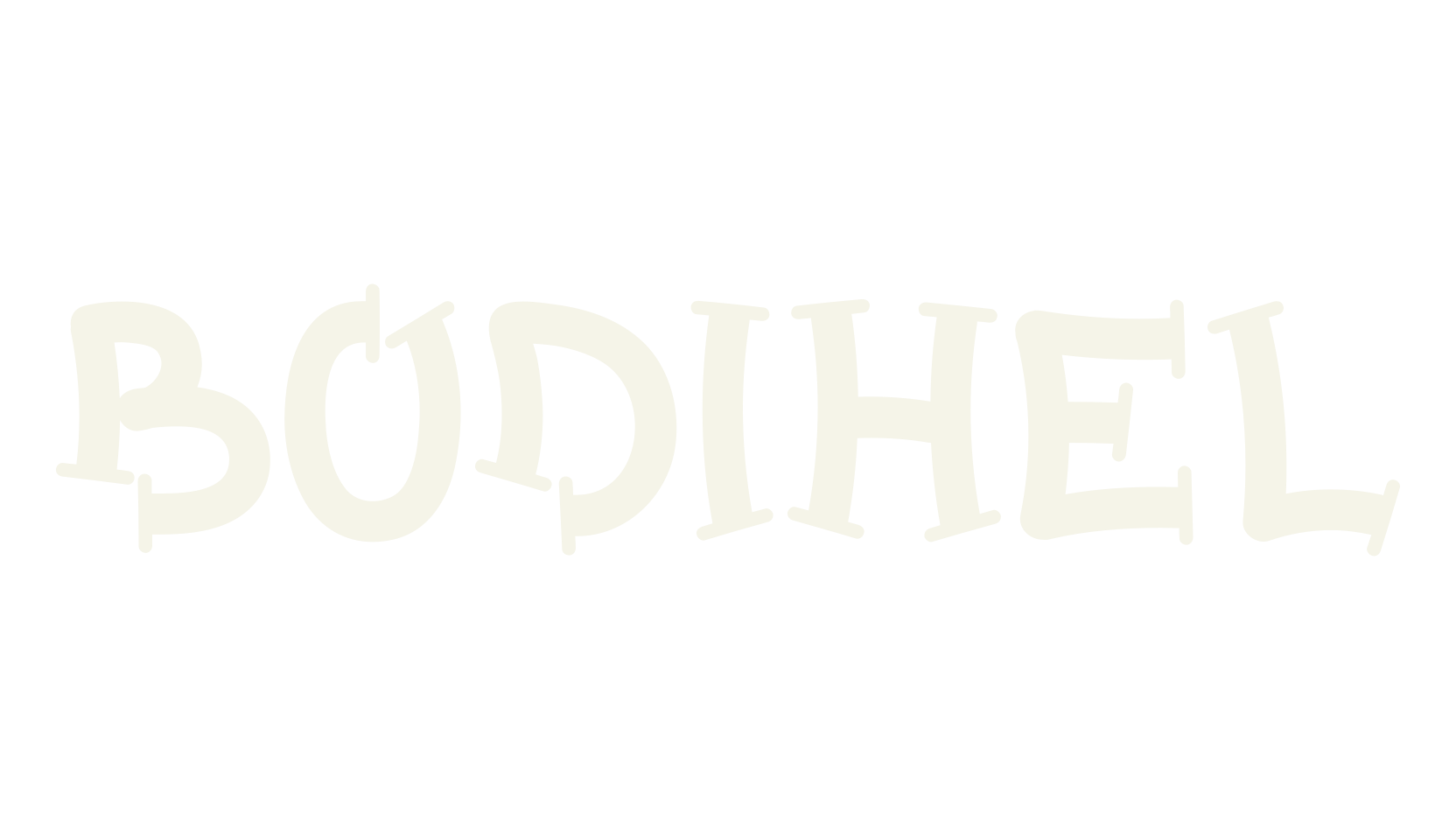Bodihel, comic sans font preview