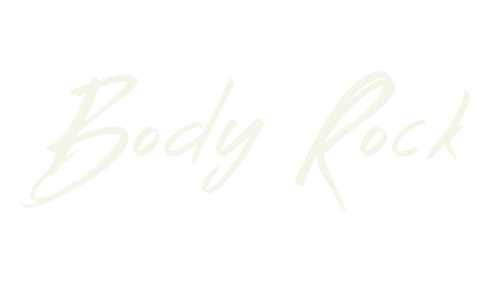 Body Rock, handwritten font preview