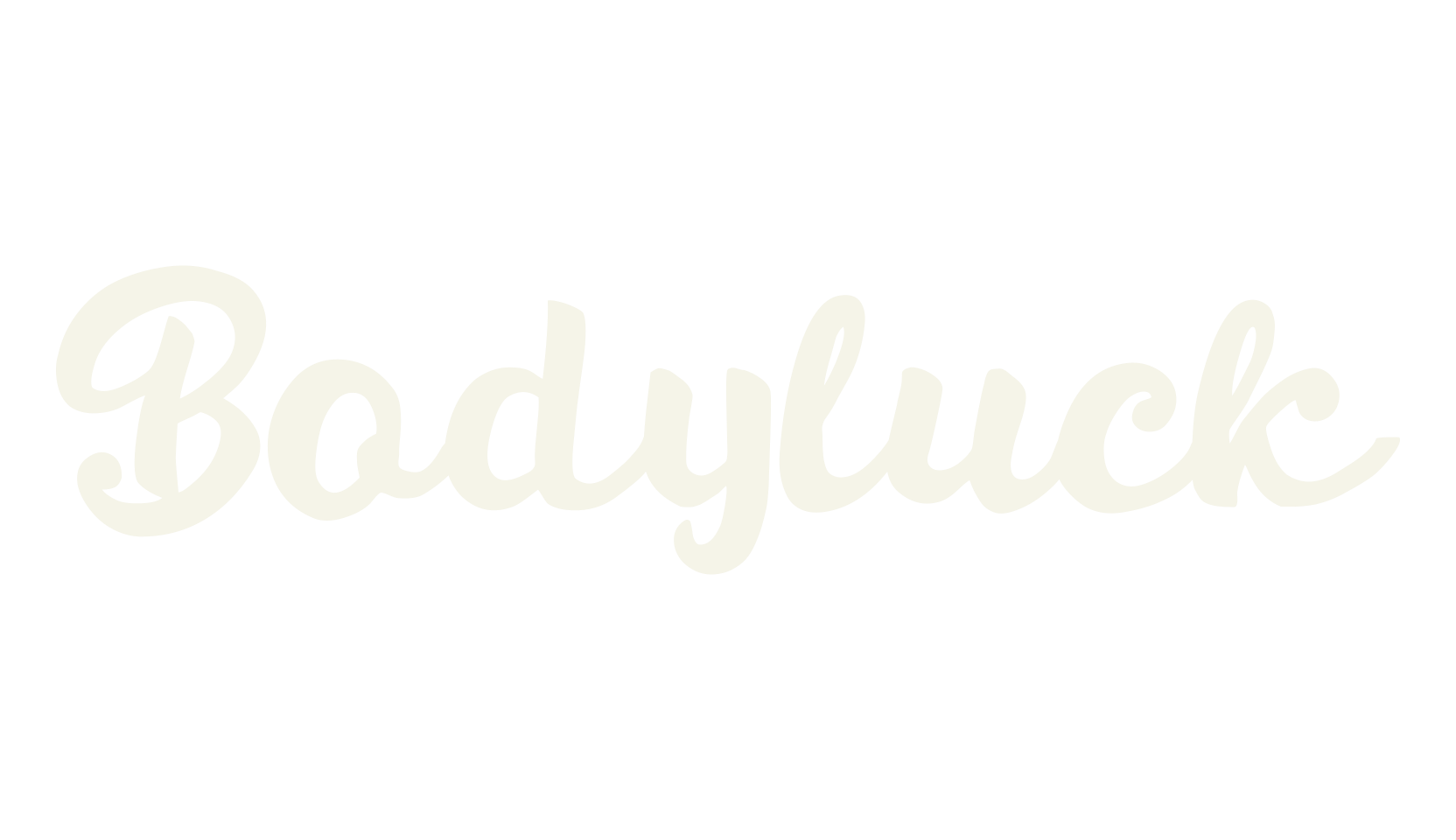 Bodyluck, swirly font preview