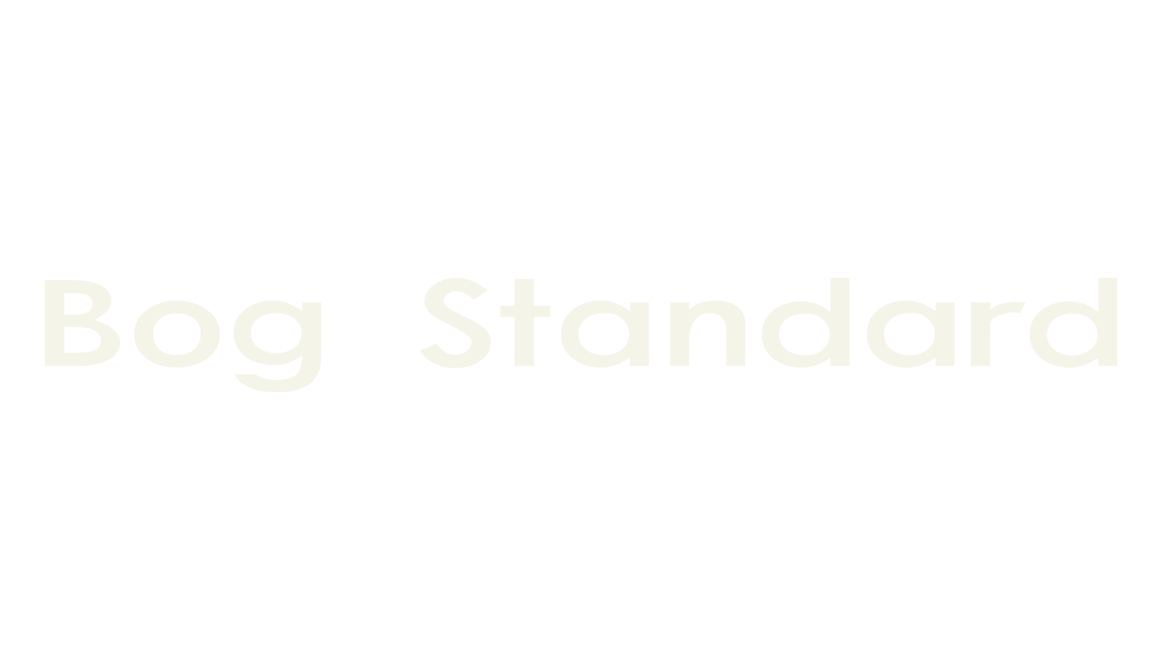 Bog Standard, sans font preview