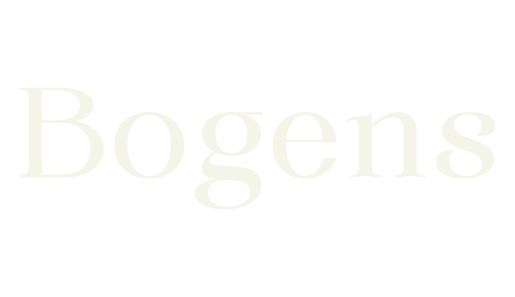 Bogens, serif font preview