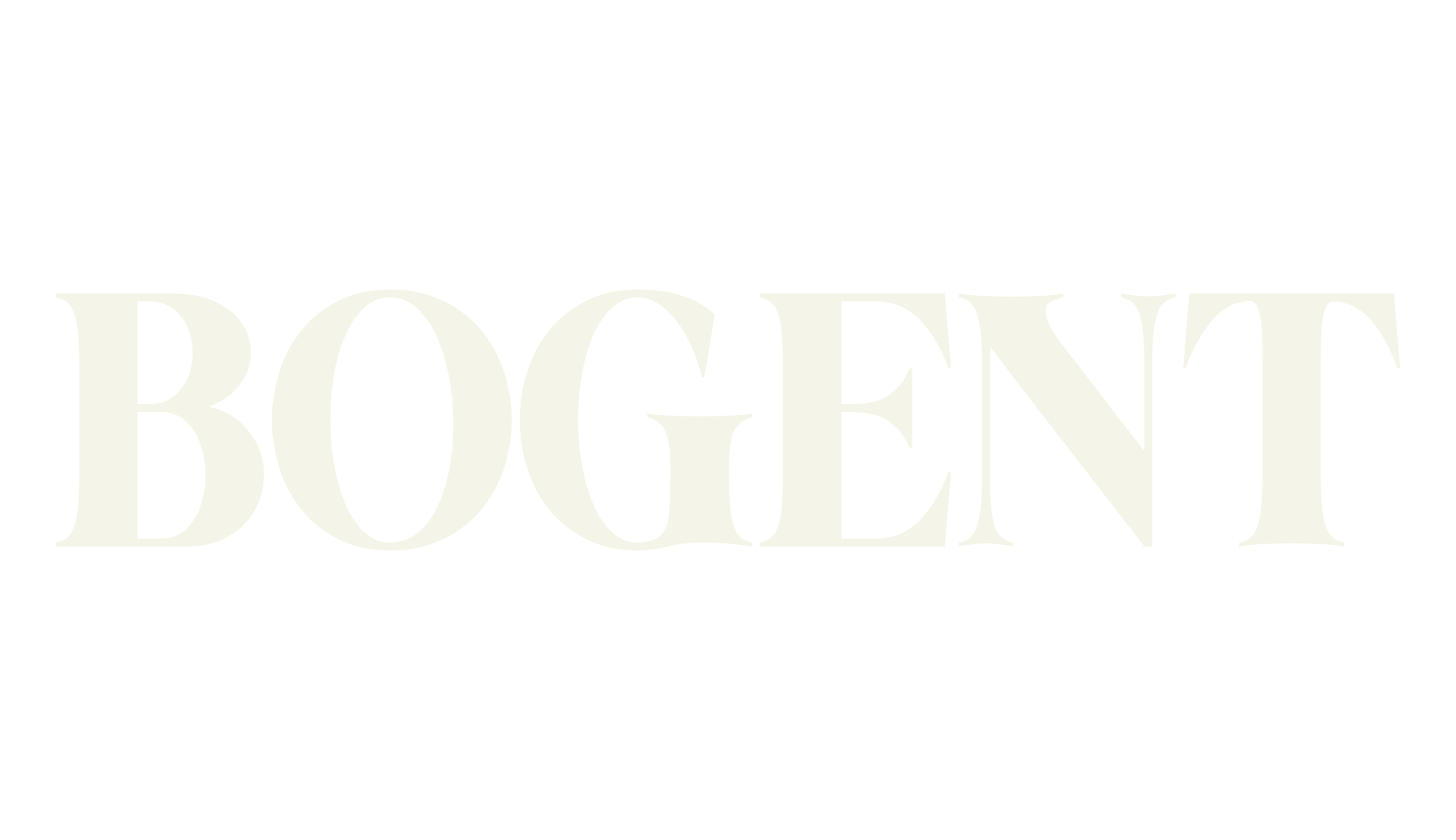BOGENT, logo font preview