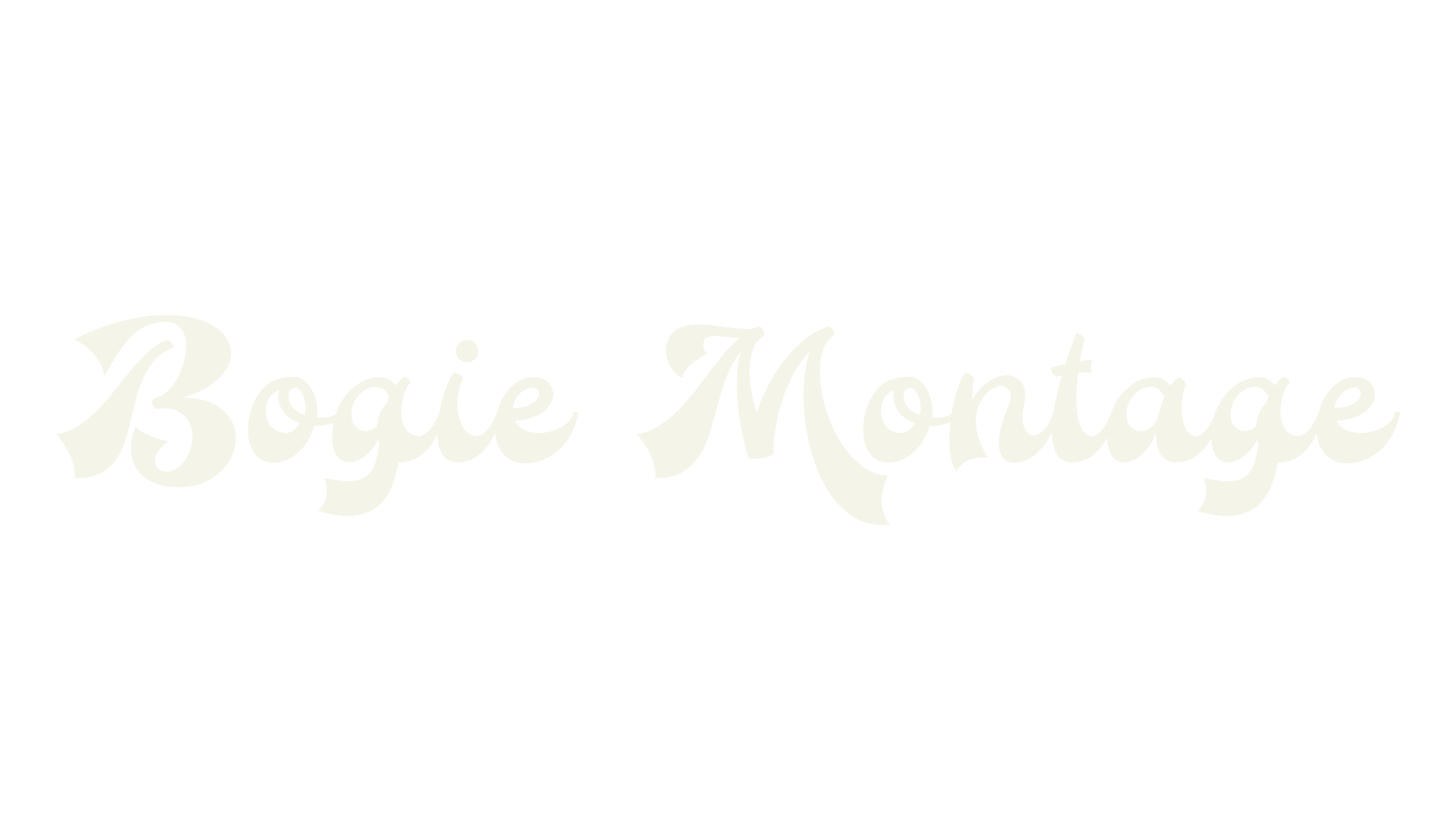 Bogie Montage, stylish font preview