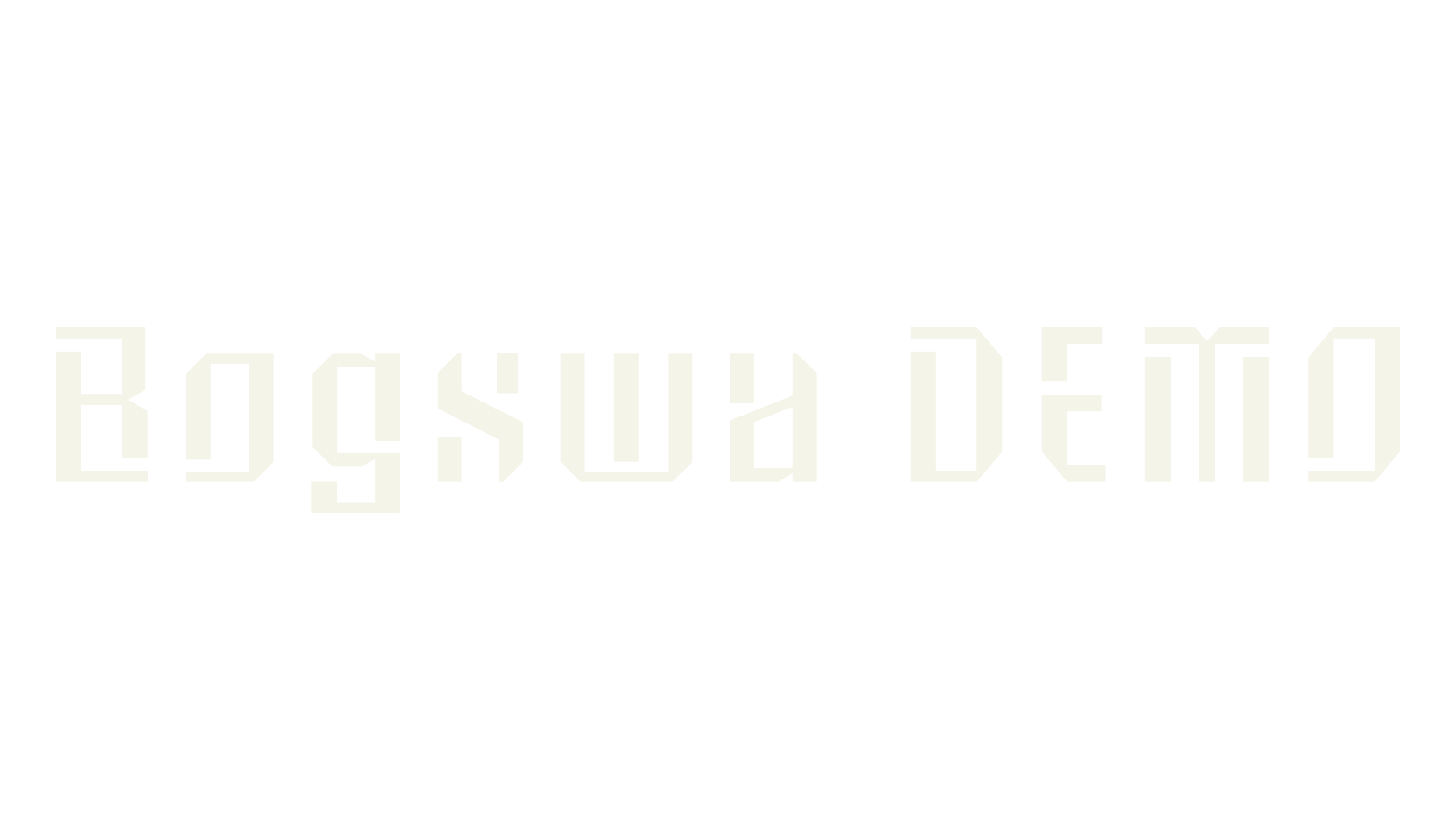 Bogswa DEMO, cyberpunk font preview