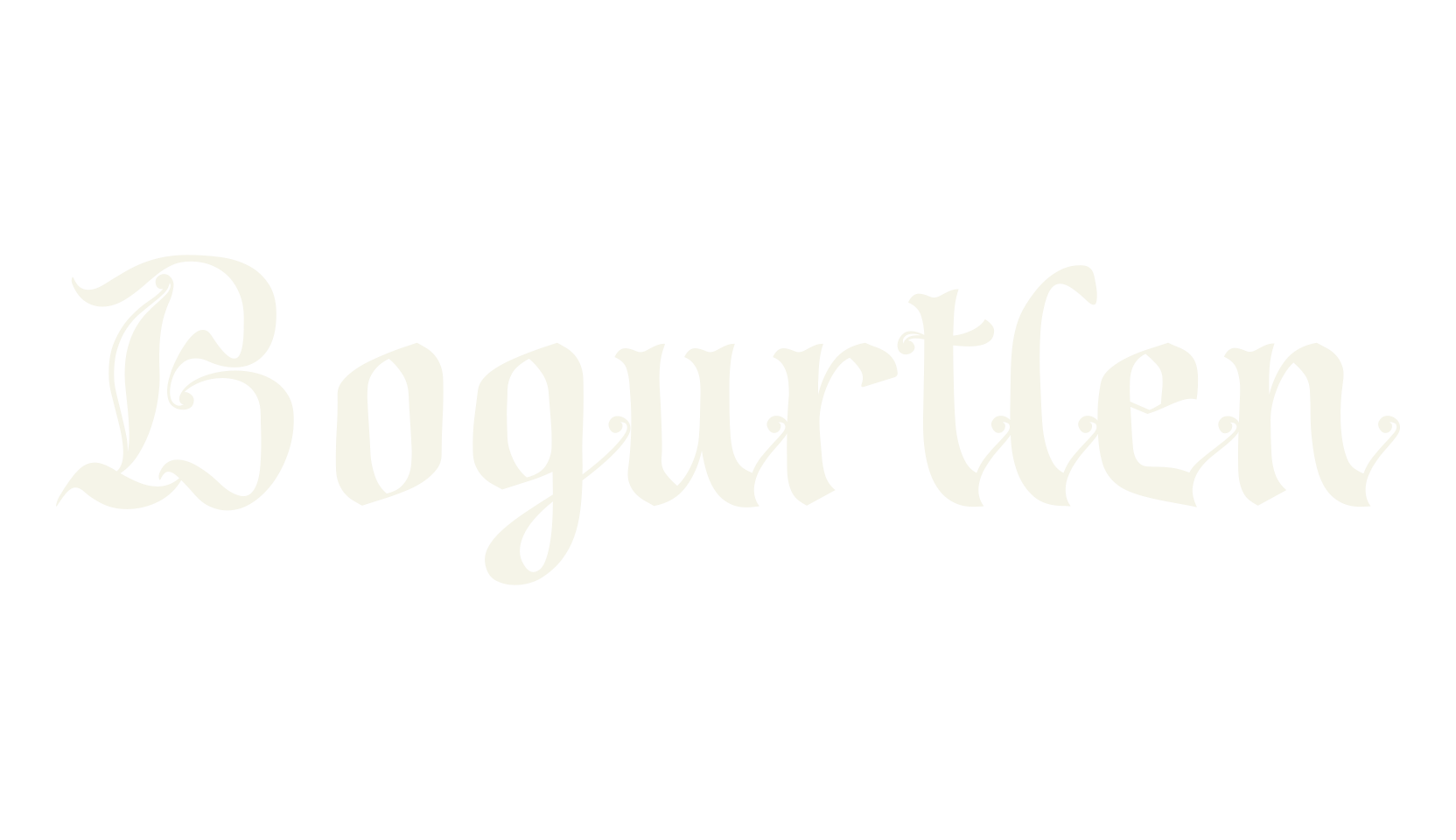 Bogurtlen, gothic font preview