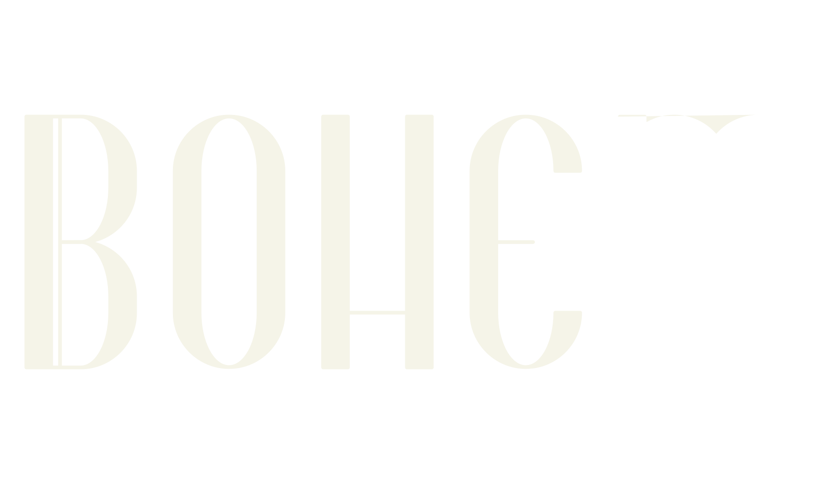 Bohem, vintage font preview
