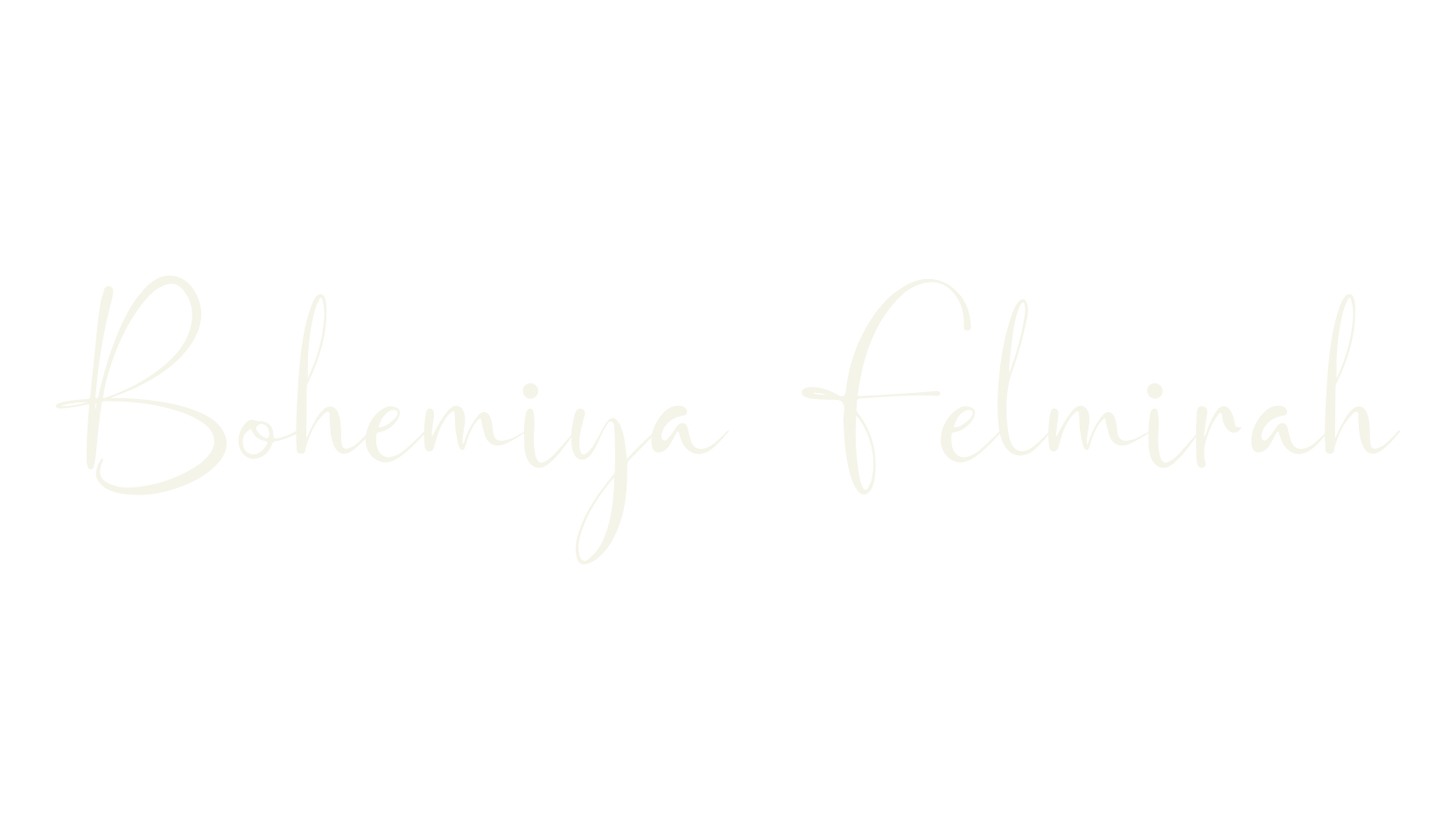 Bohemiya Felmirah, fancy font preview