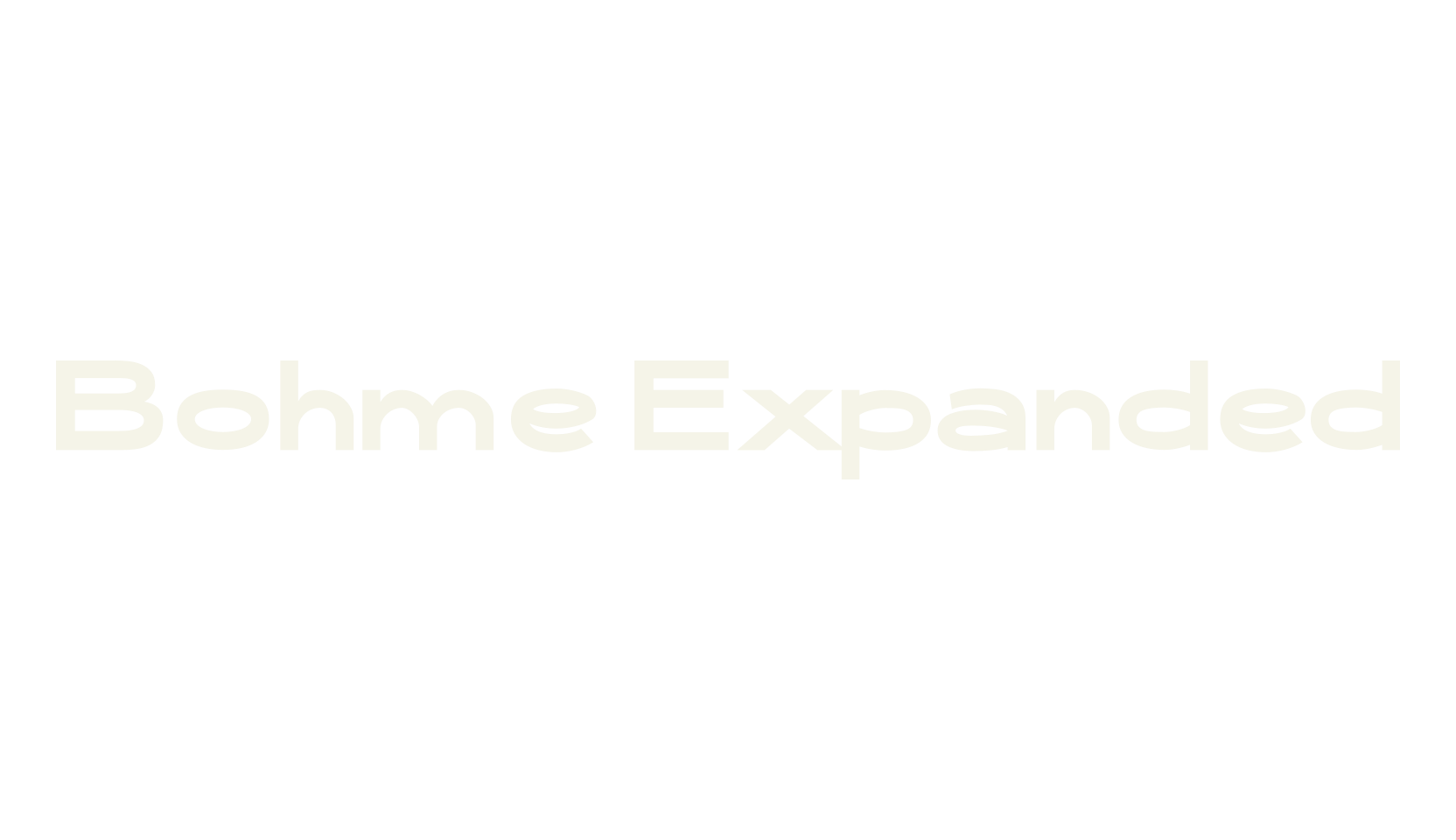 Bohme Expanded, wide font preview