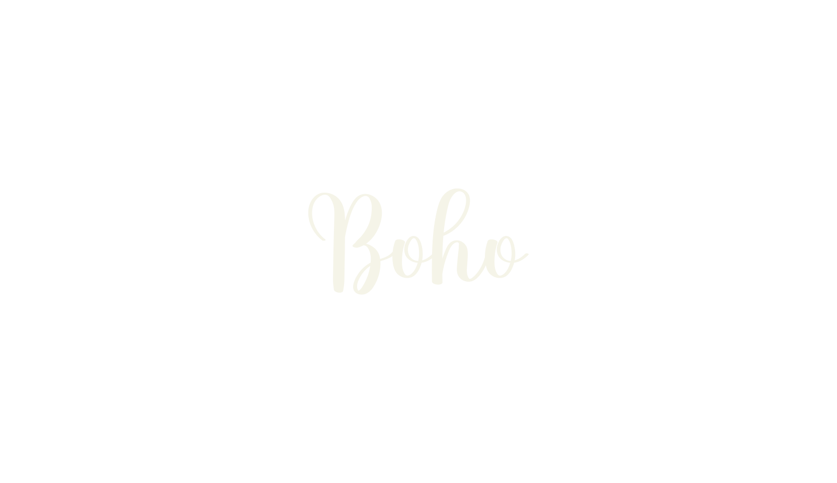 Boho, calligraphy font preview
