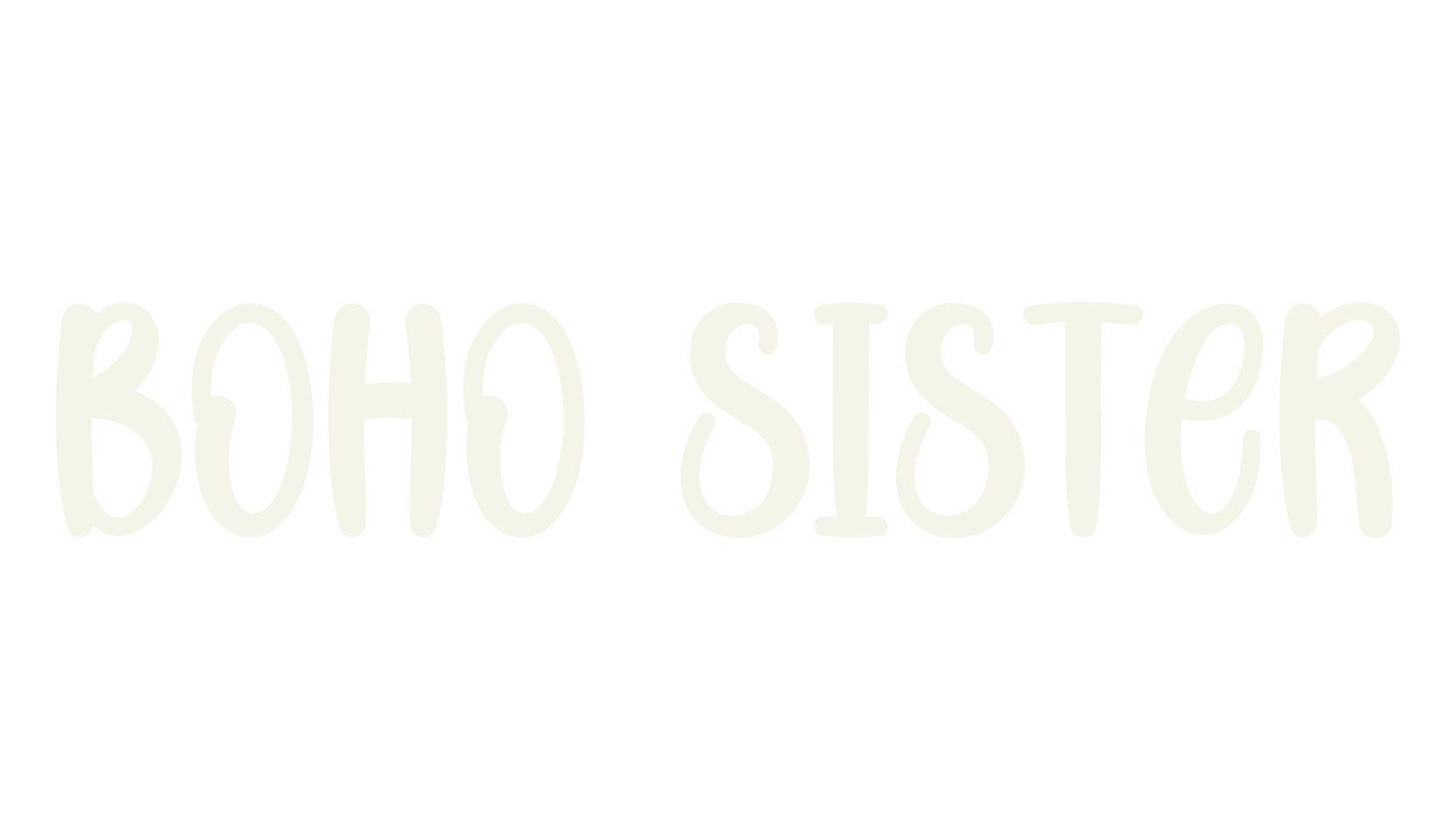Boho Sister, script font preview