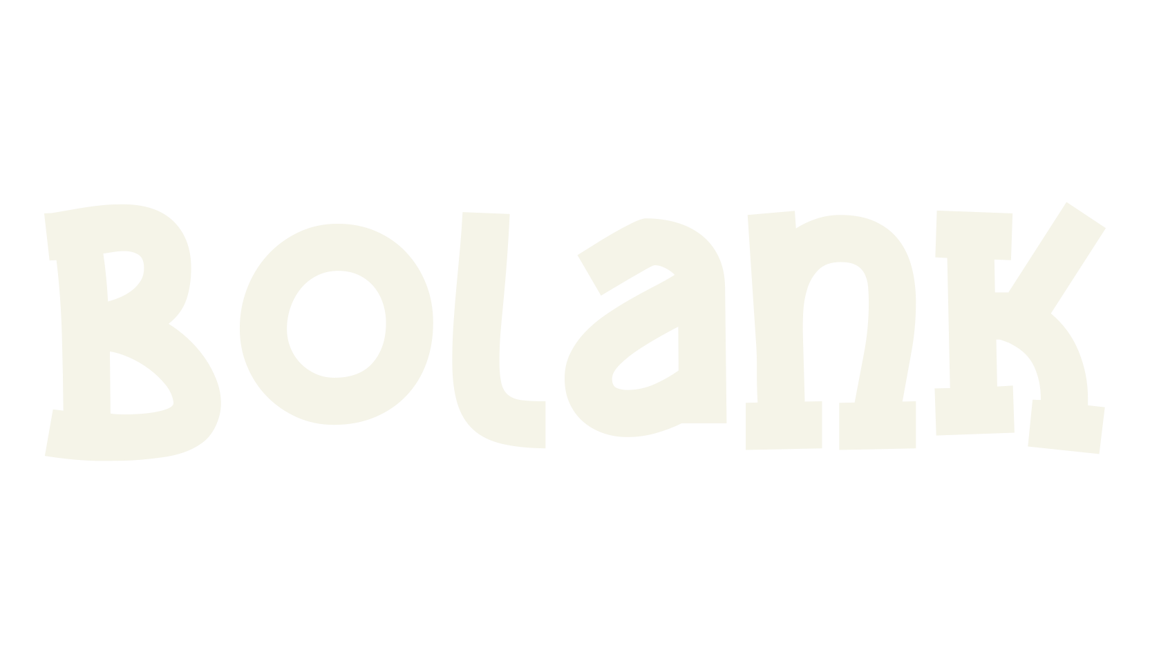 Bolank, serif font preview
