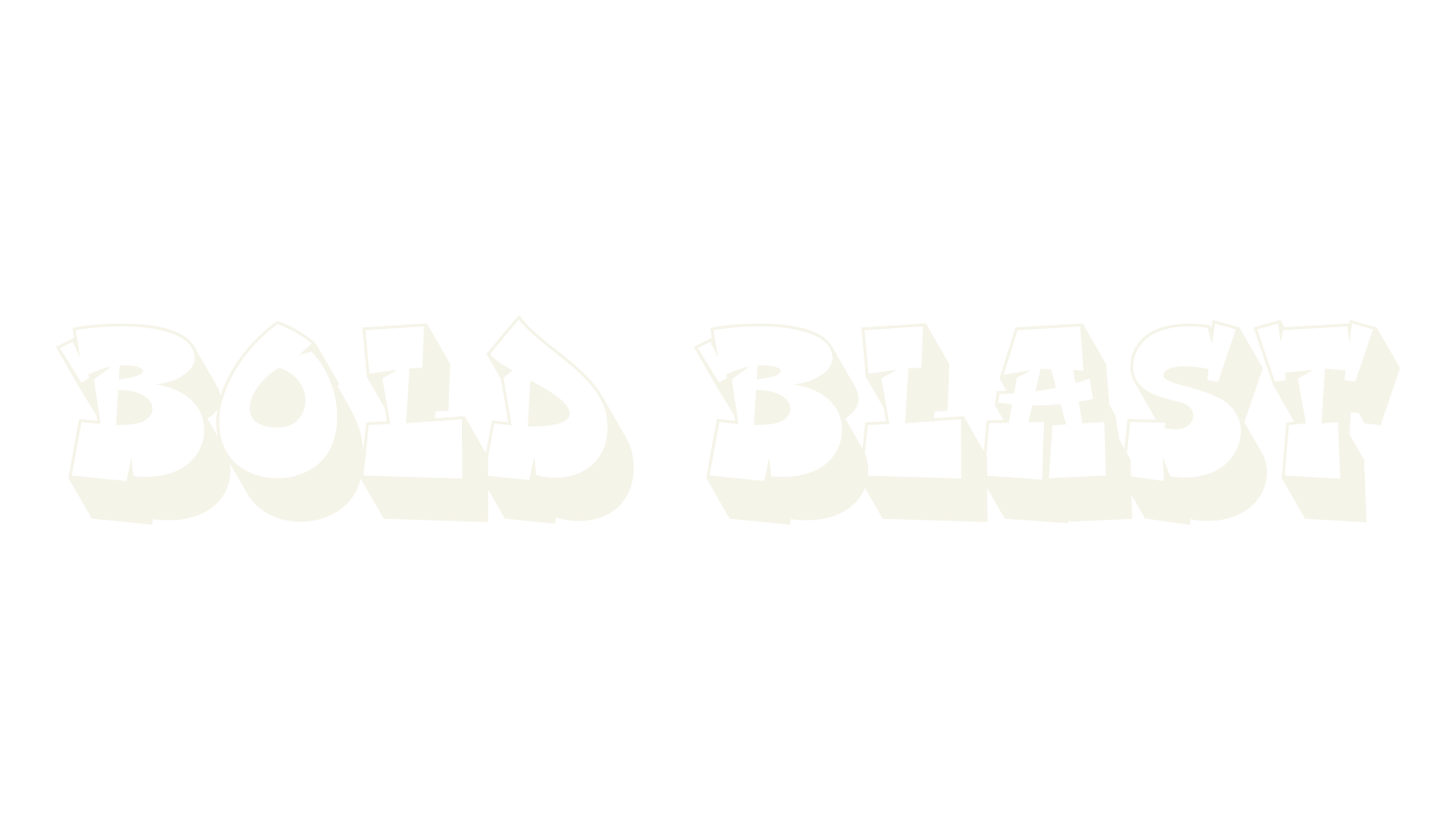 Bold Blast, graffiti font preview