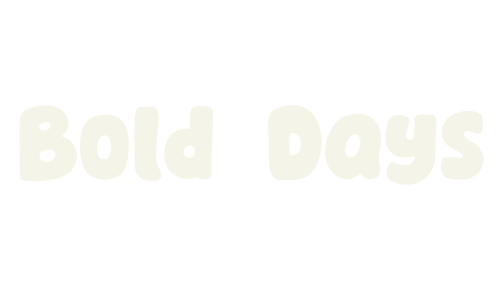 Bold Days, bold font preview