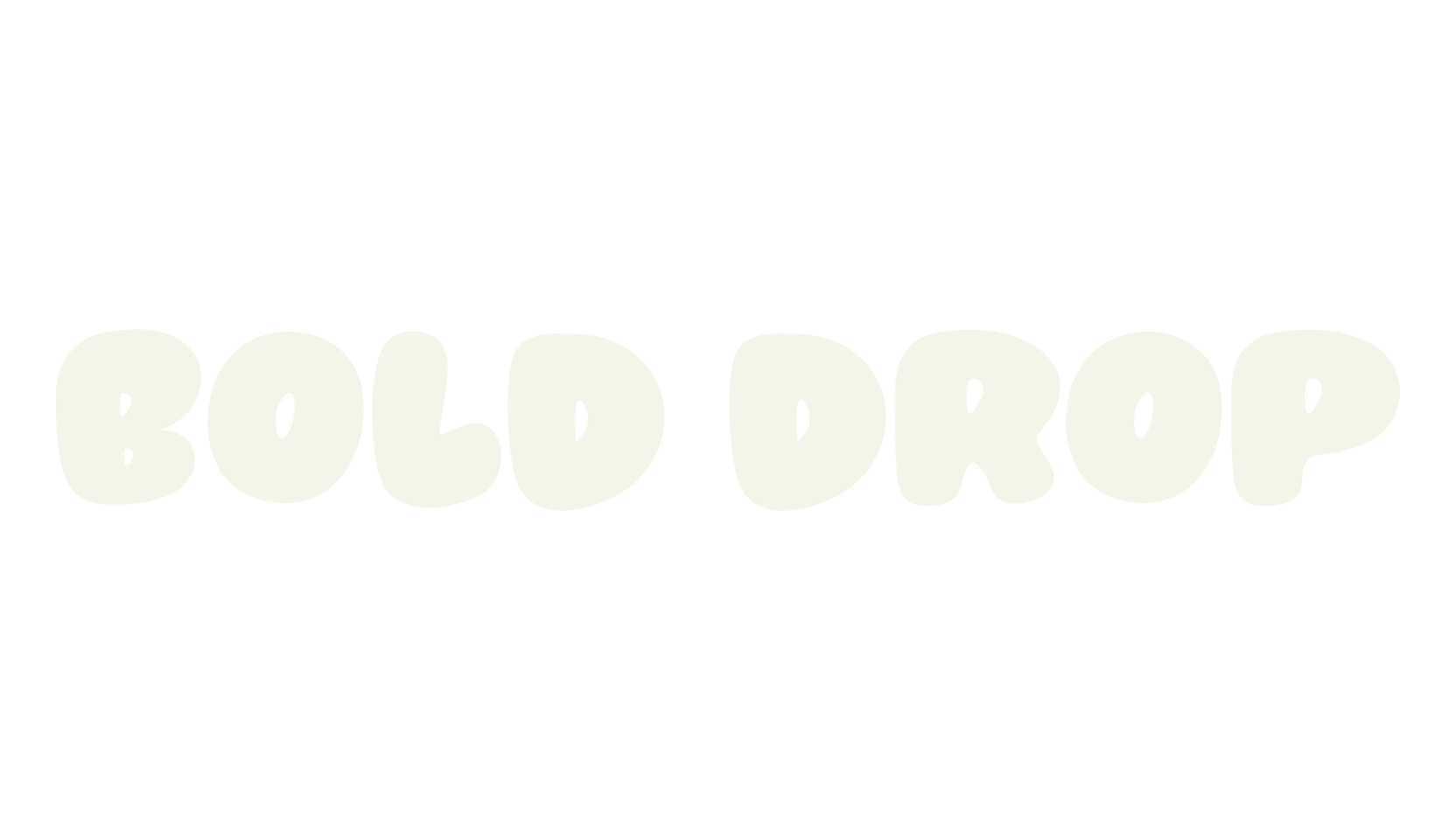 Bold Drop, display market font preview