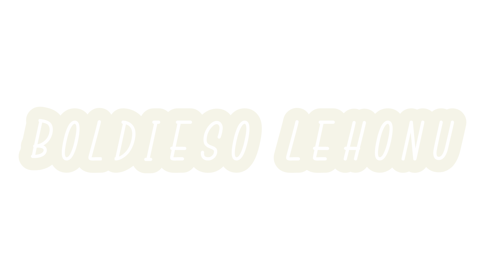 Boldieso Lehonu, outline font preview